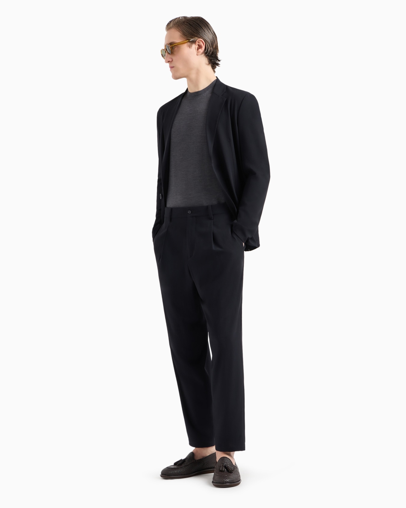 Single-breasted, virgin-wool jacket Slide 3
