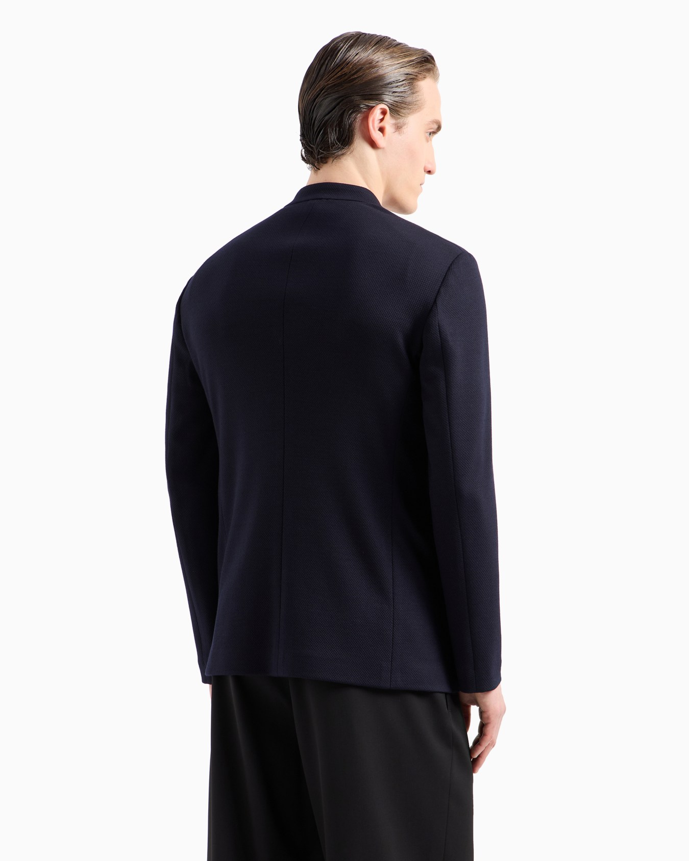 ASV single-breasted jacket in Lyocell and wool jersey Slide 2