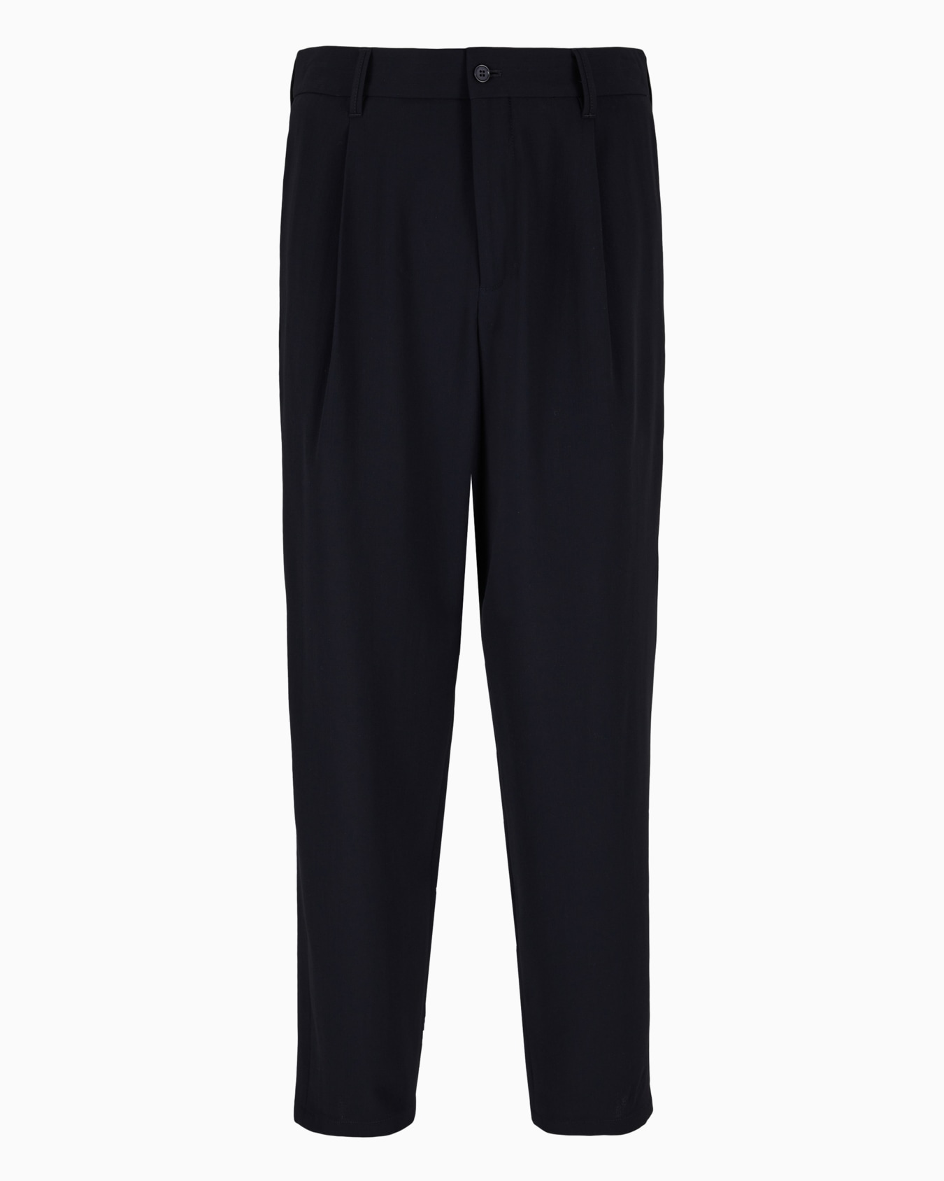 Single-pleat virgin wool trousers Slide 0