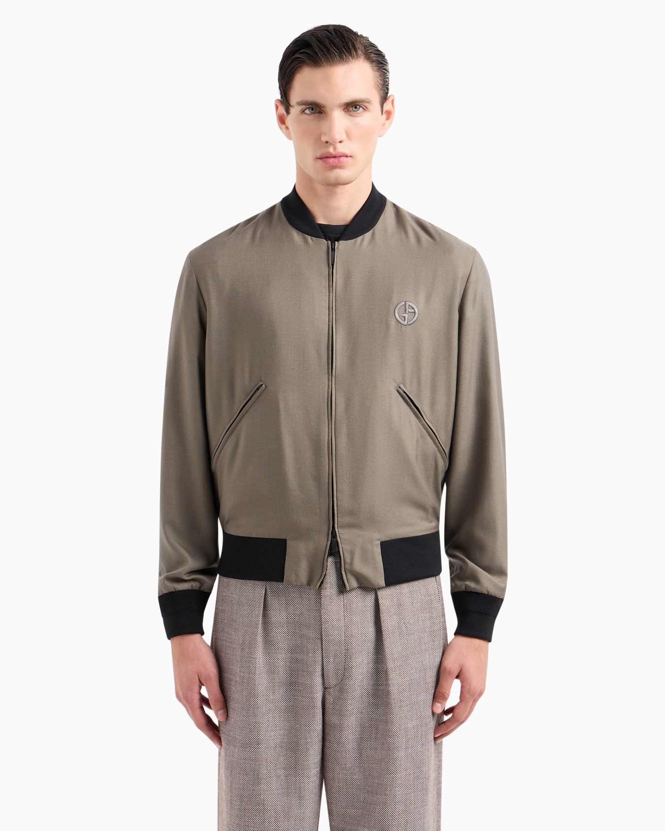 ASV cashmere and silk canvas blouson Slide 1
