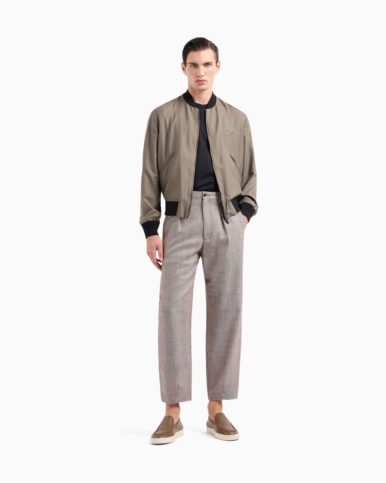 Blouson en toile de cachemire et soie ASV Diapositive 1