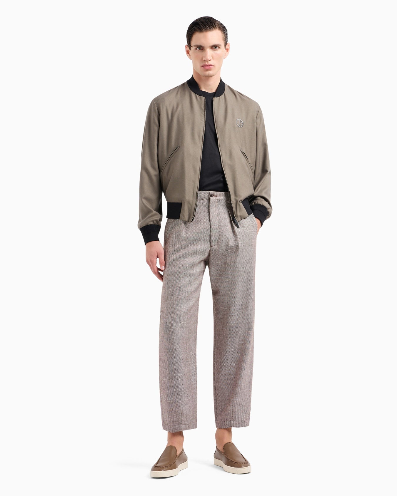 ASV cashmere and silk canvas blouson Slide 3