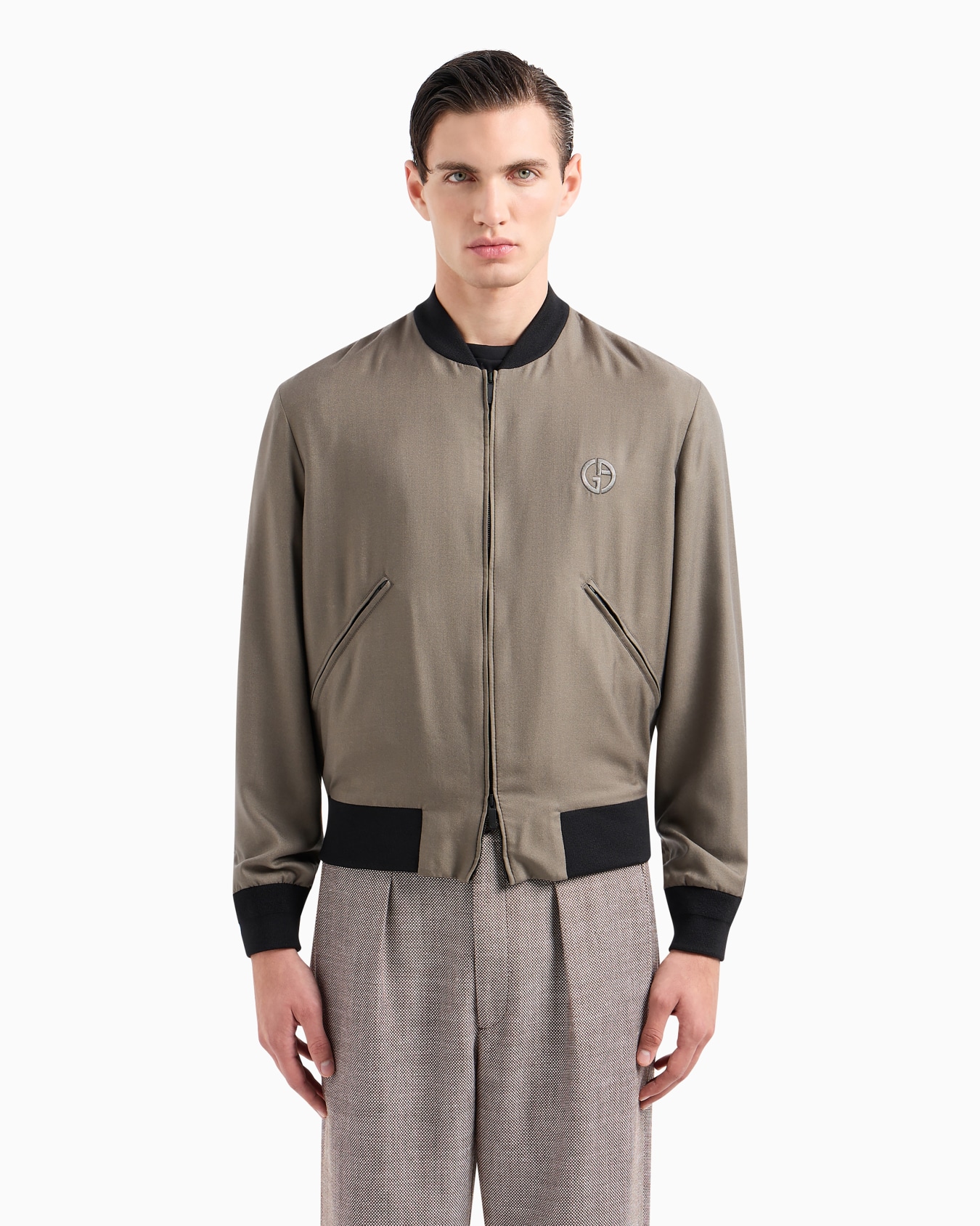 Blouson en toile de cachemire et soie ASV Diapositive 3