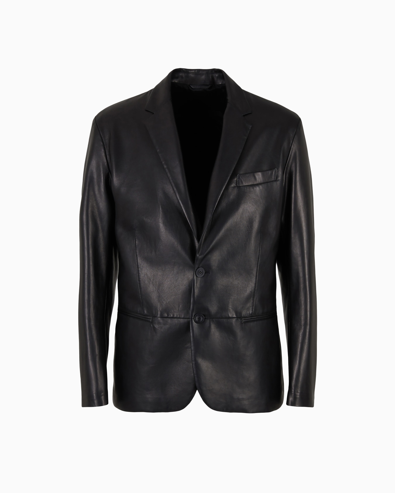 Chaqueta de abotonadura sencilla de napa Diapositiva 0