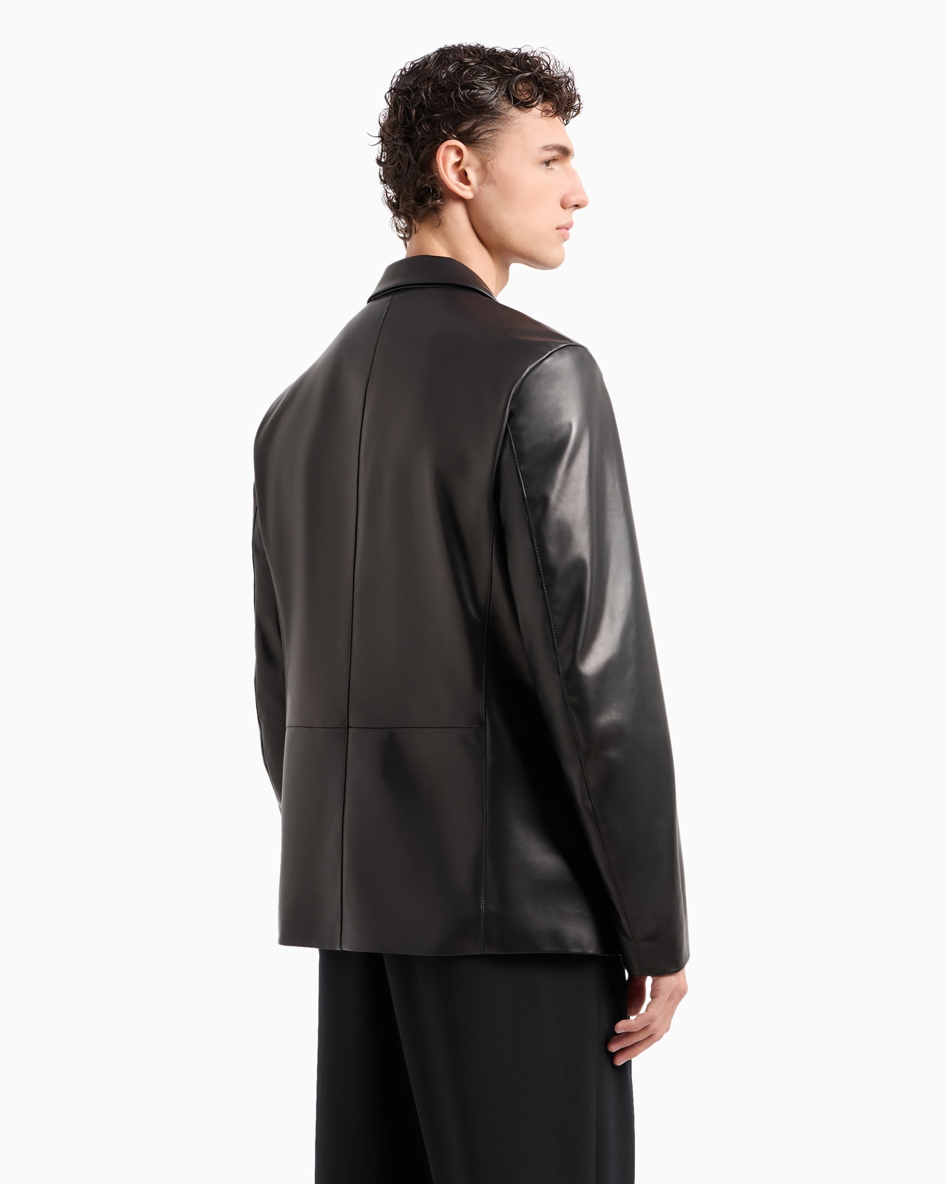 Chaqueta de abotonadura sencilla de napa Diapositiva 2