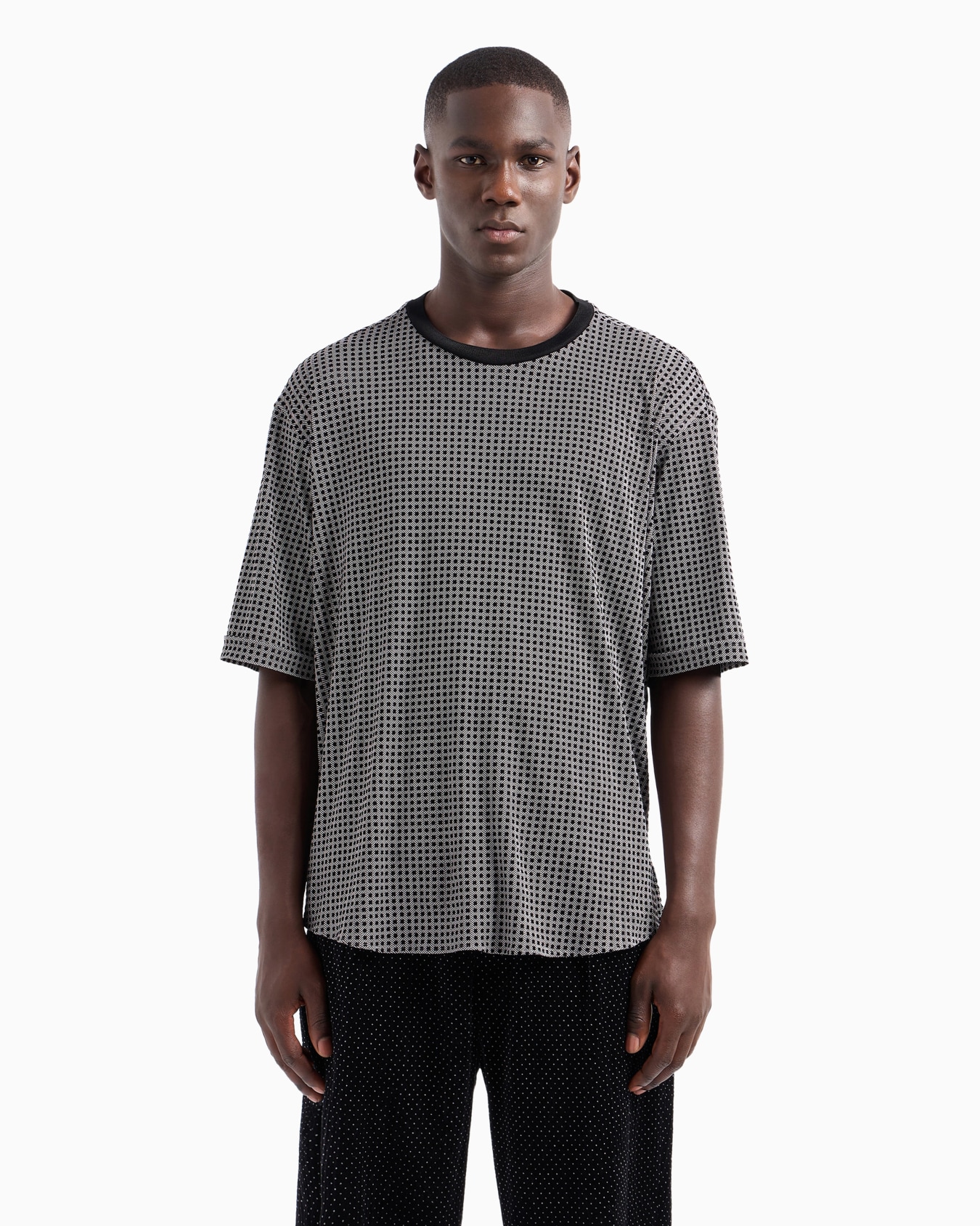 T-Shirt-Hemd aus Lyocell mit gelocktem Muster Folie 2