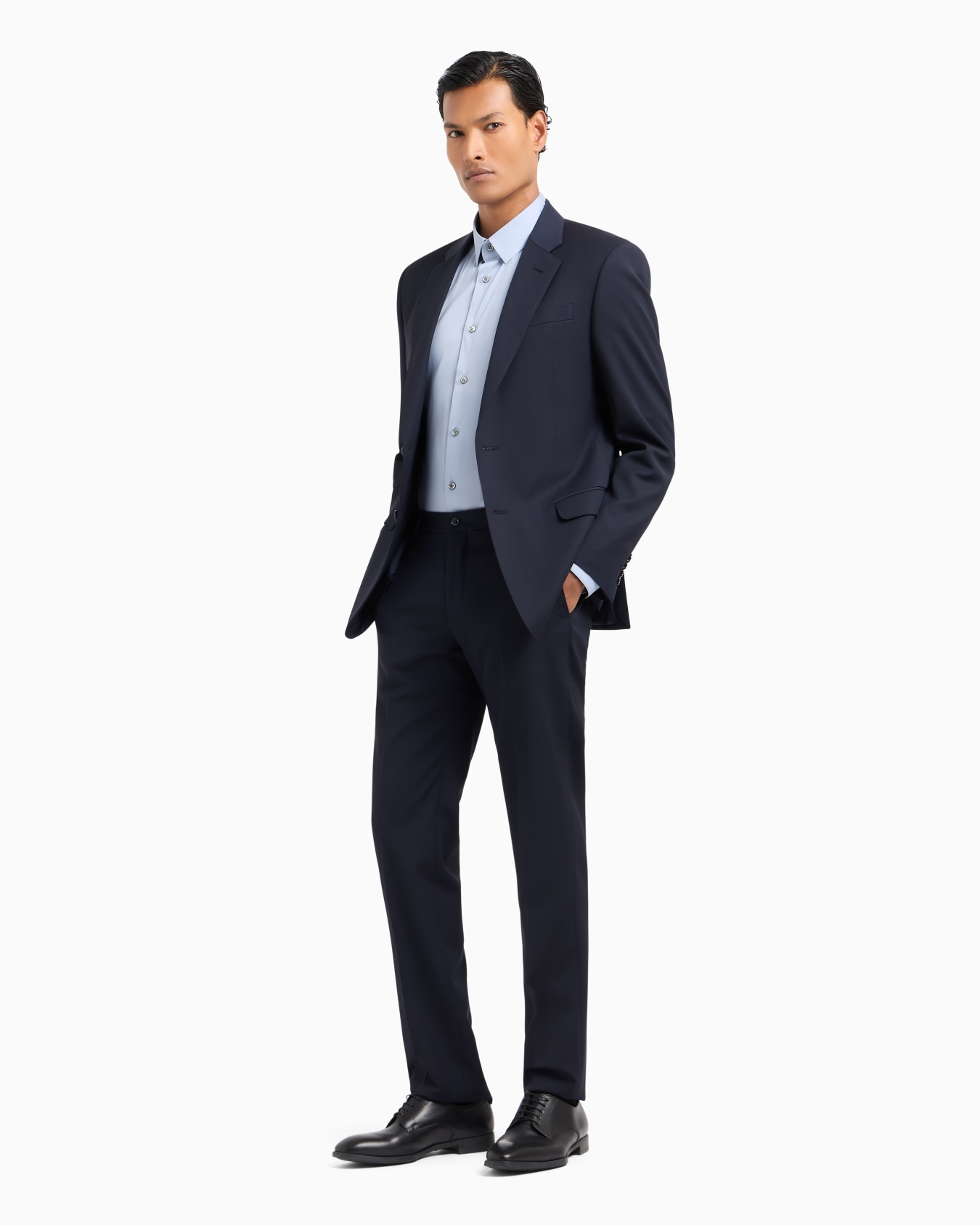 Slim-fit shirt in cotton poplin Slide 3