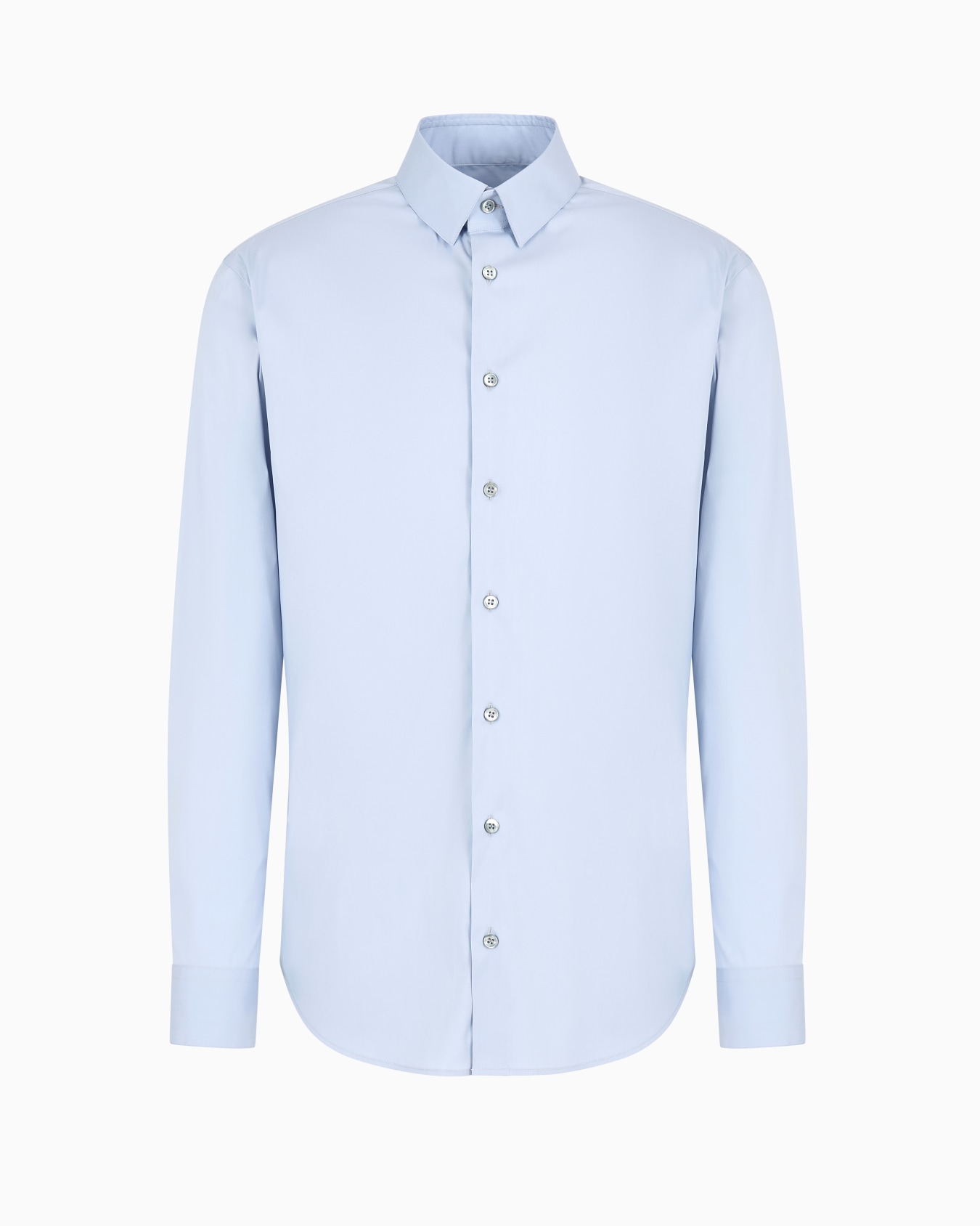 Slim-fit shirt in cotton poplin Slide 0