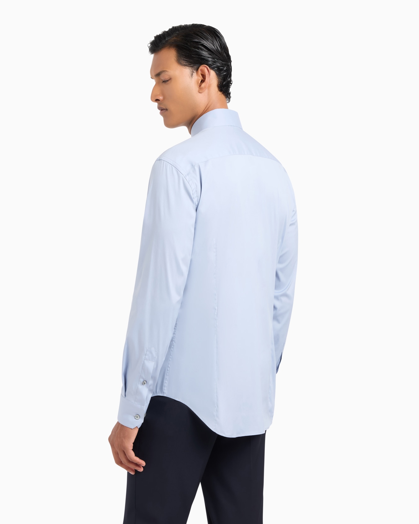 Slim-fit shirt in cotton poplin Slide 2