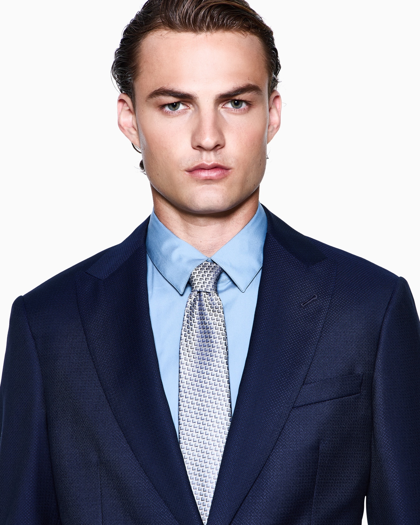 Slim-fit shirt in cotton poplin Slide 3