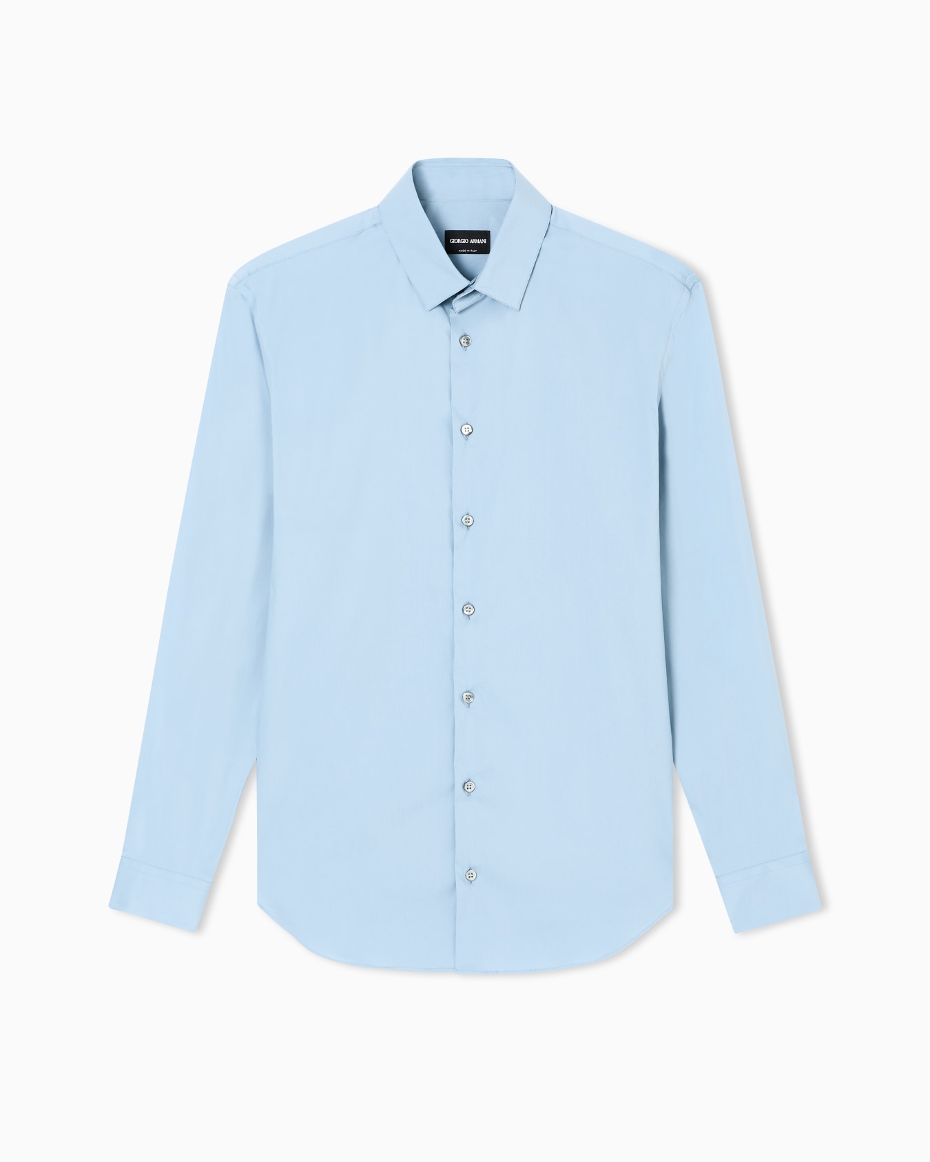 Slim-fit shirt in cotton poplin Slide 0