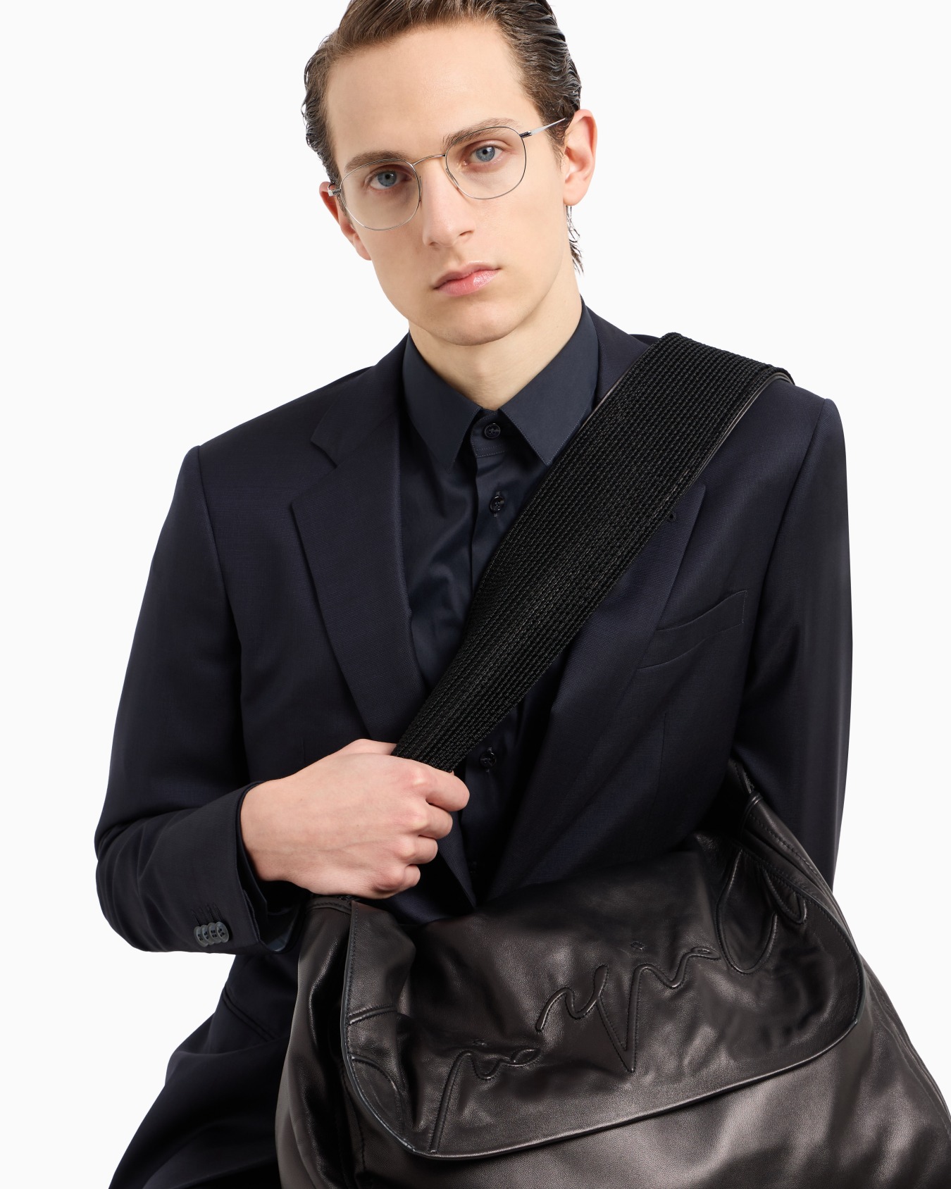 Slim-fit shirt in cotton poplin Slide 5