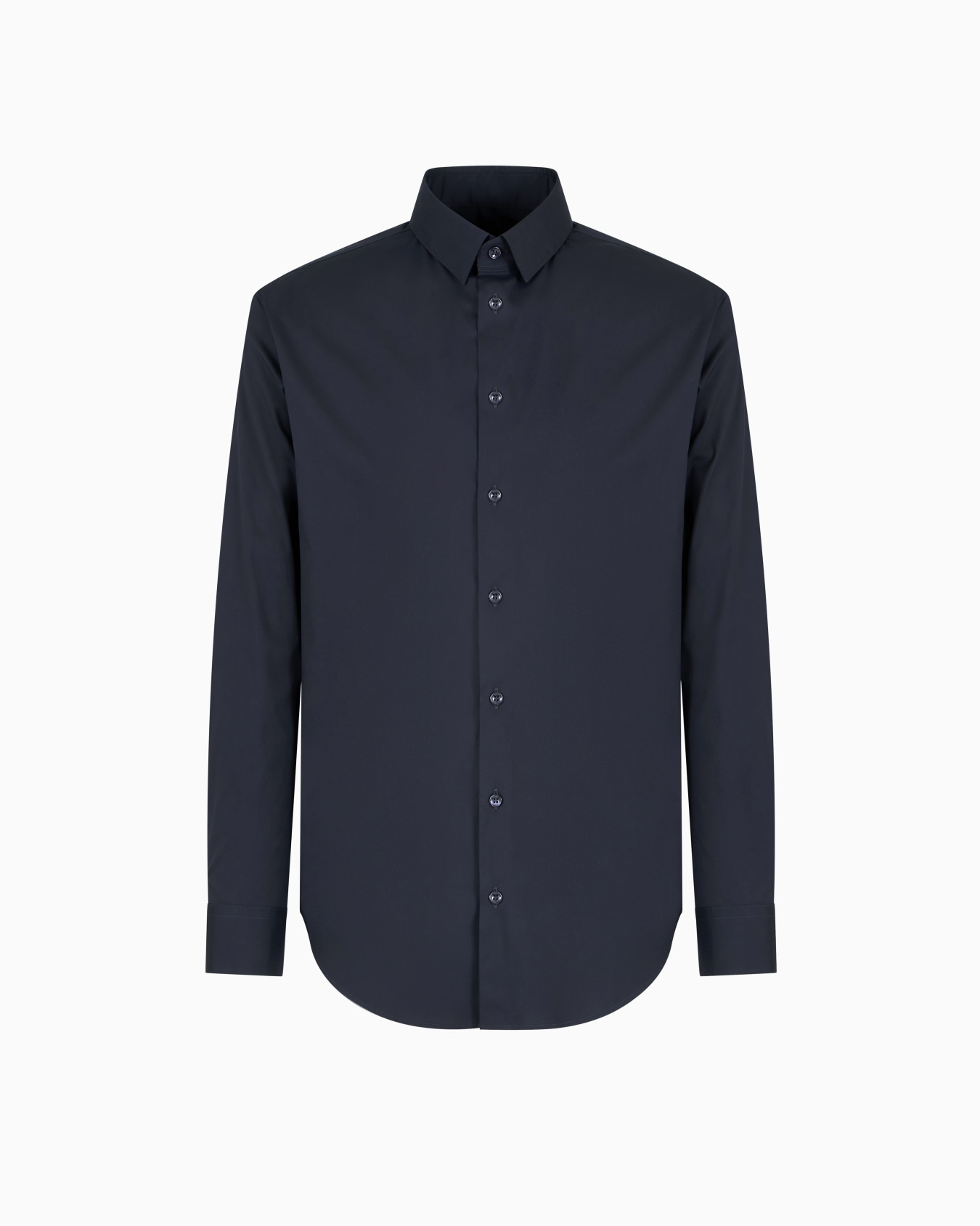 Slim-fit shirt in cotton poplin Slide 0