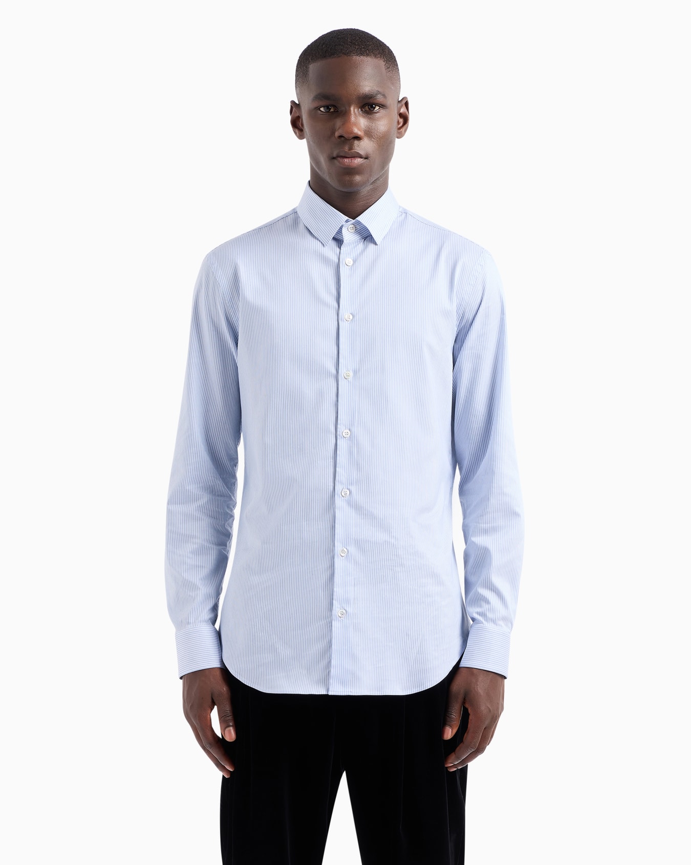 Camicia slim fit in misto lyocell Slide 2