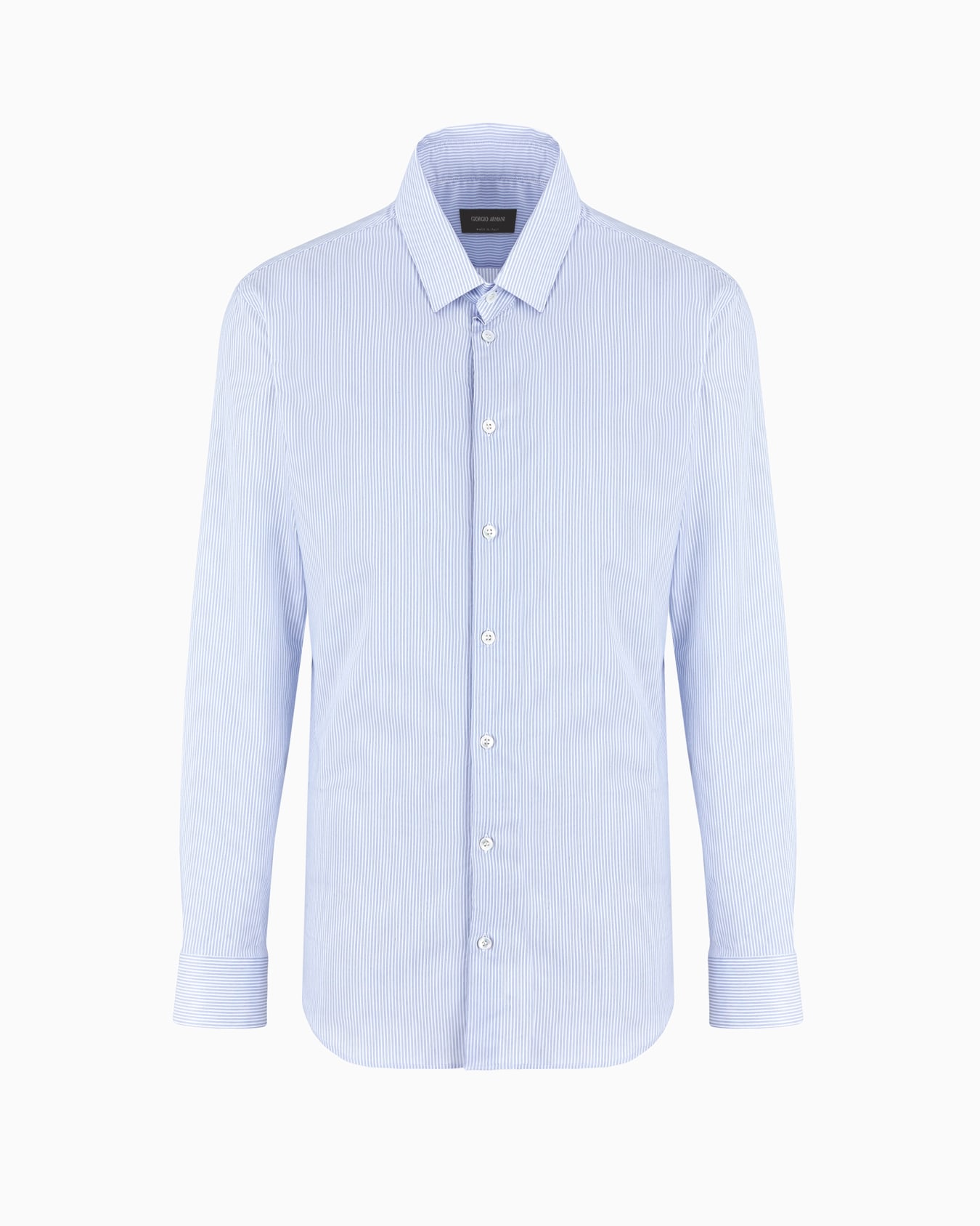 Camicia slim fit in misto lyocell Slide 0