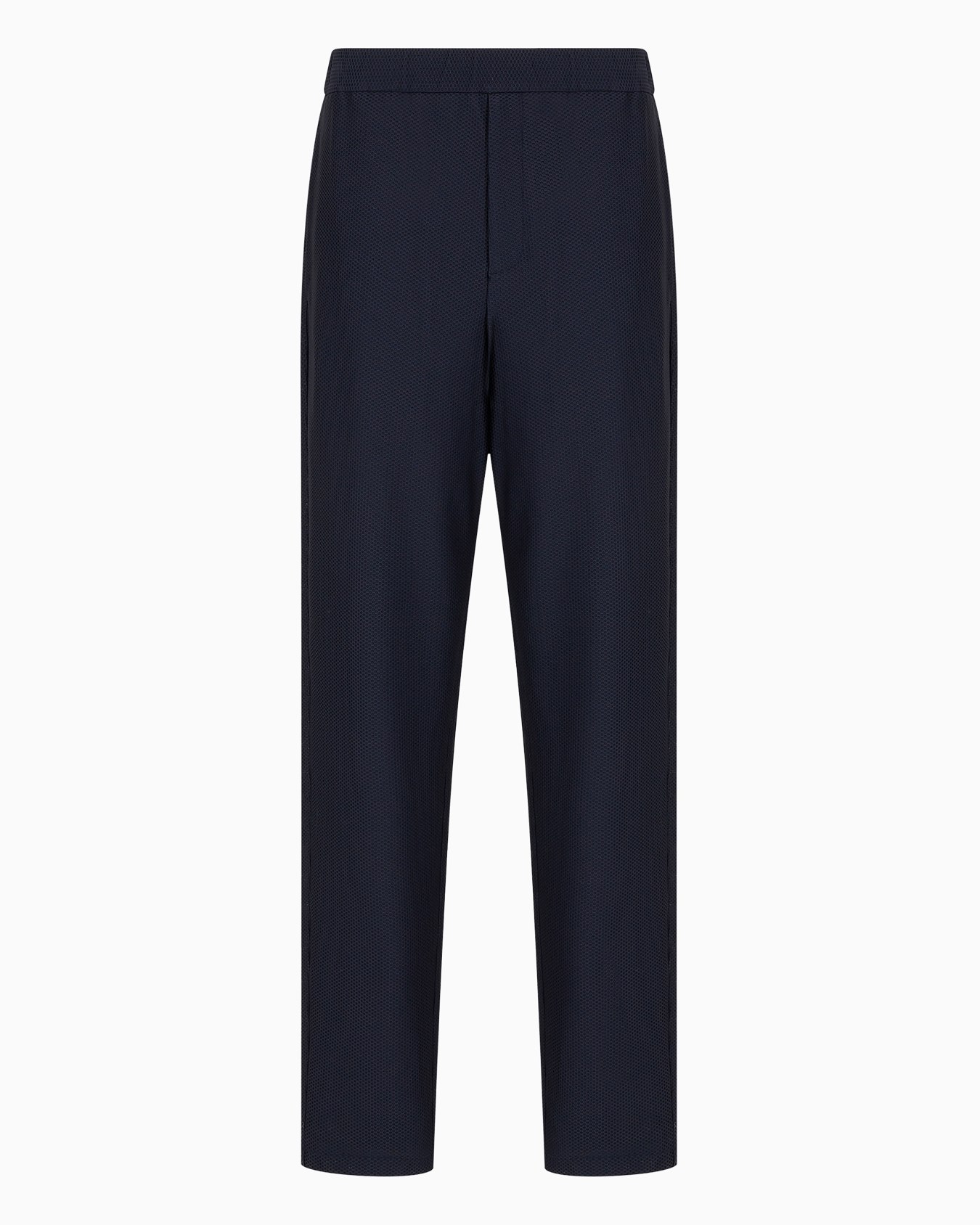 Technical waffle flat-front trousers Slide 0