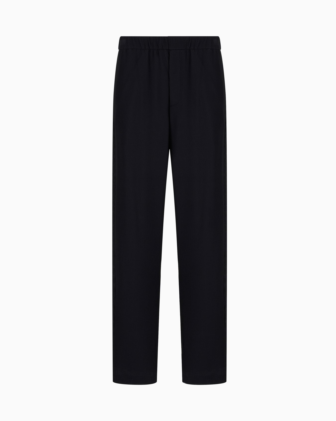 Technical waffle flat-front trousers Slide 0