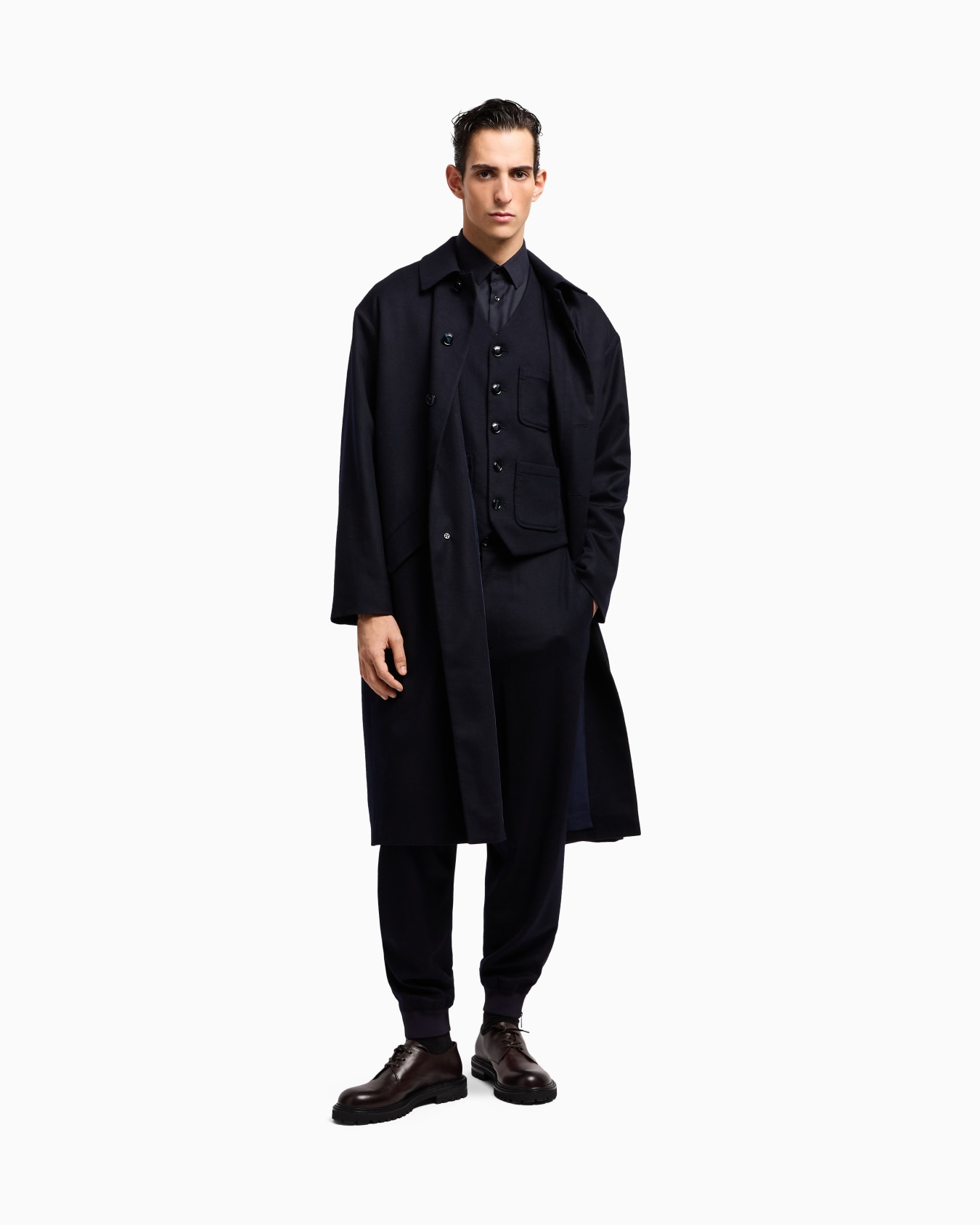 Hemd in Regular Fit aus Kaschmir und Seiden-Twill Folie 2