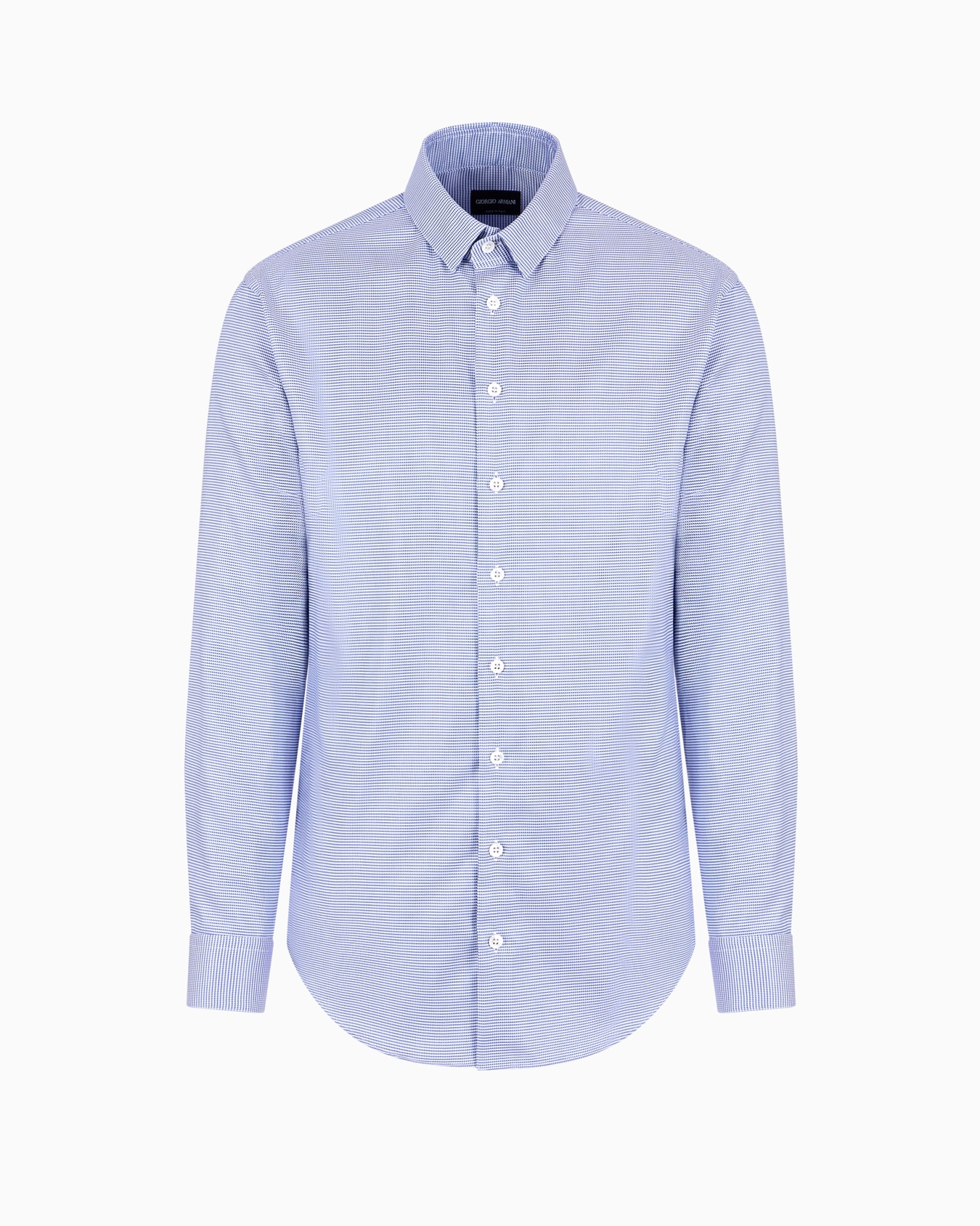 Camisa regular fit de seda estampada Diapositiva 0
