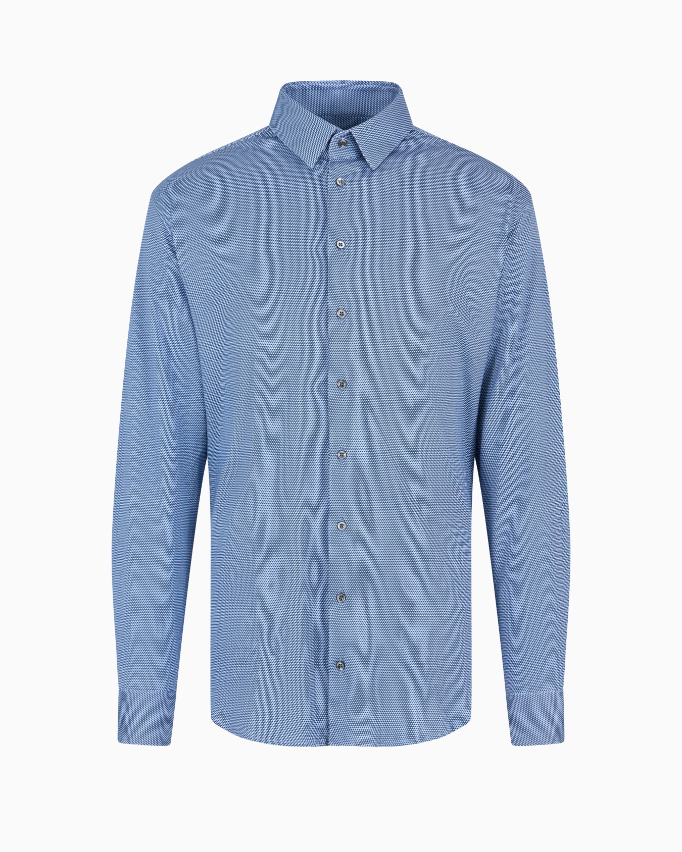 Regular-fit printed stretch-cotton blend shirt Slide 0