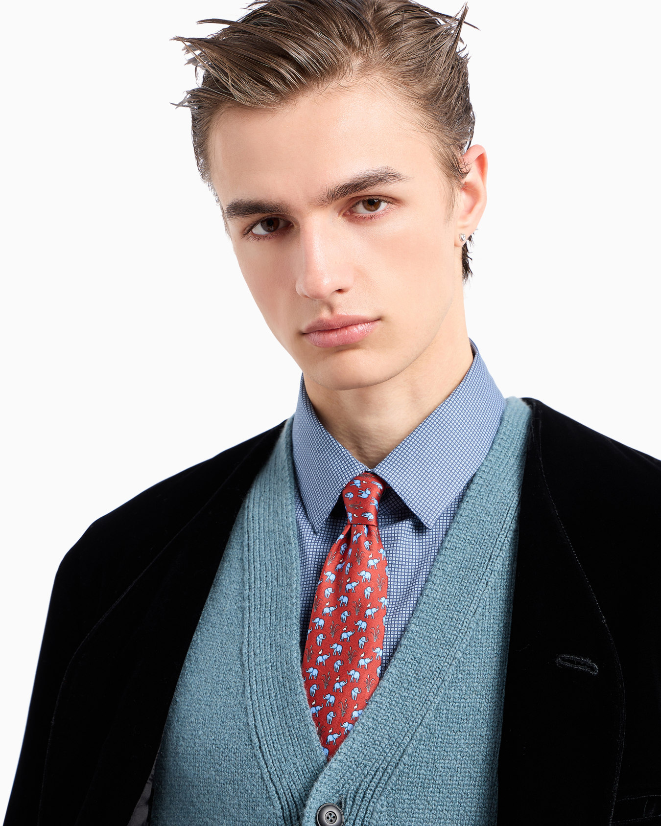 Regular-fit printed cotton shirt Slide 5