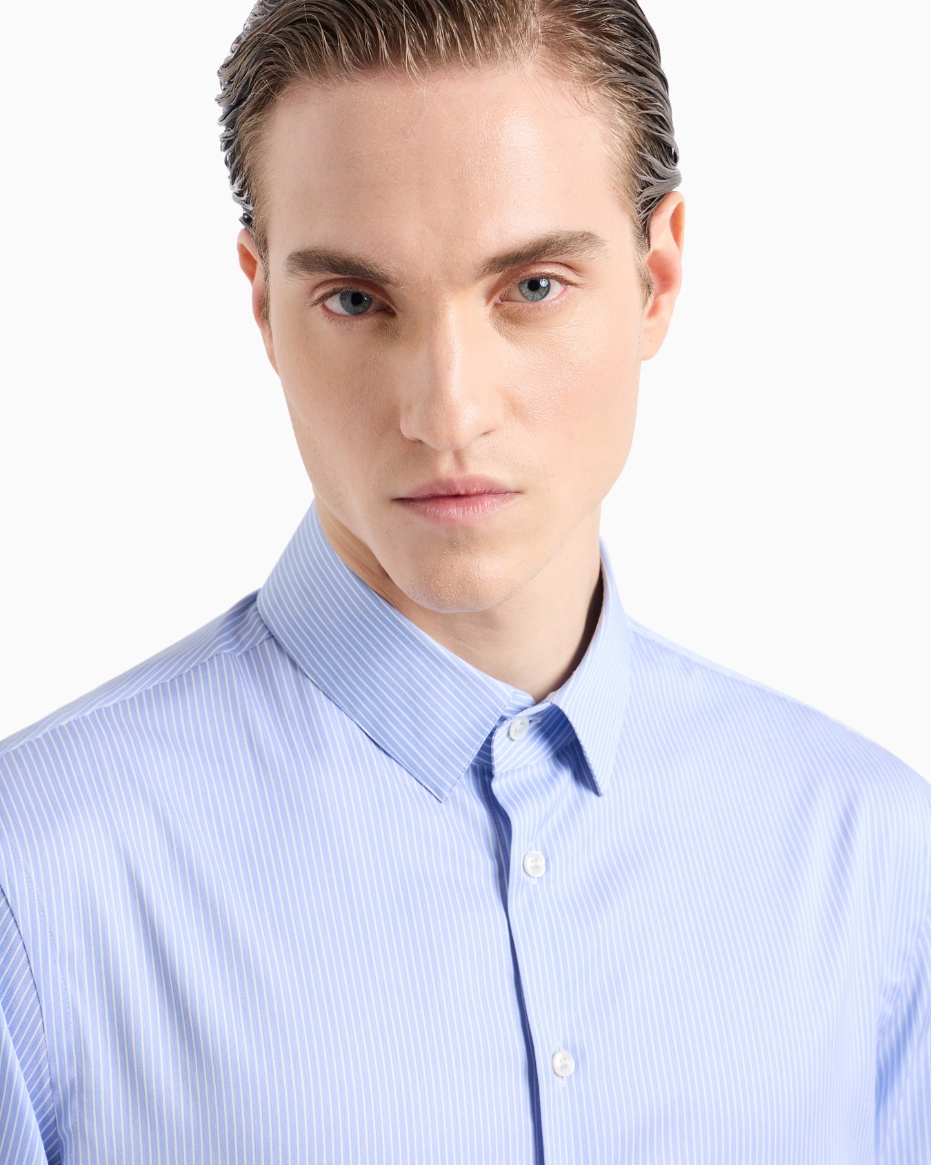 Regular-fit printed cotton and Lyocell shirt Slide 4
