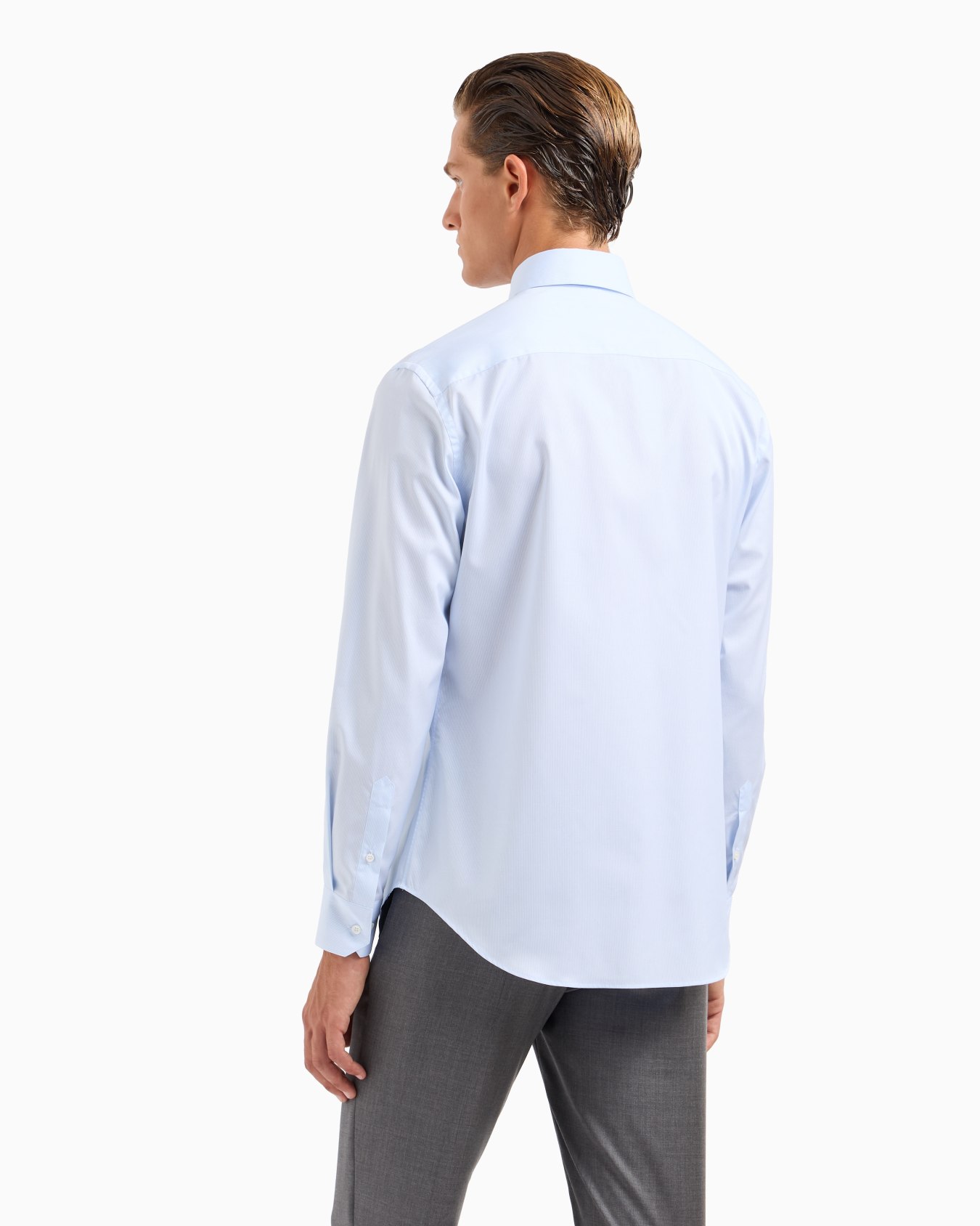 Regular-fit shirt in striped cotton Slide 2