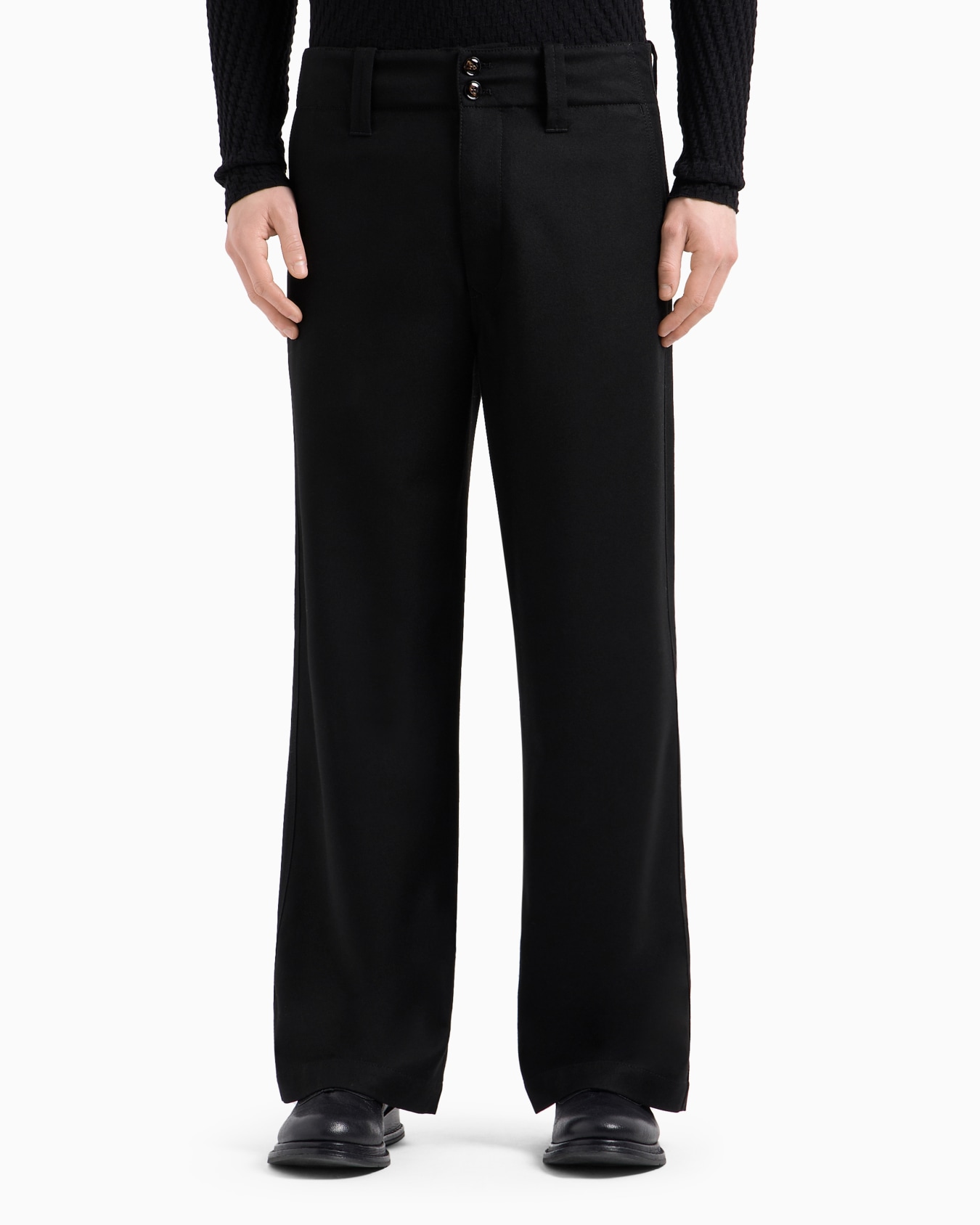 Pantalon en tissu léger de laine vierge Diapositive 1
