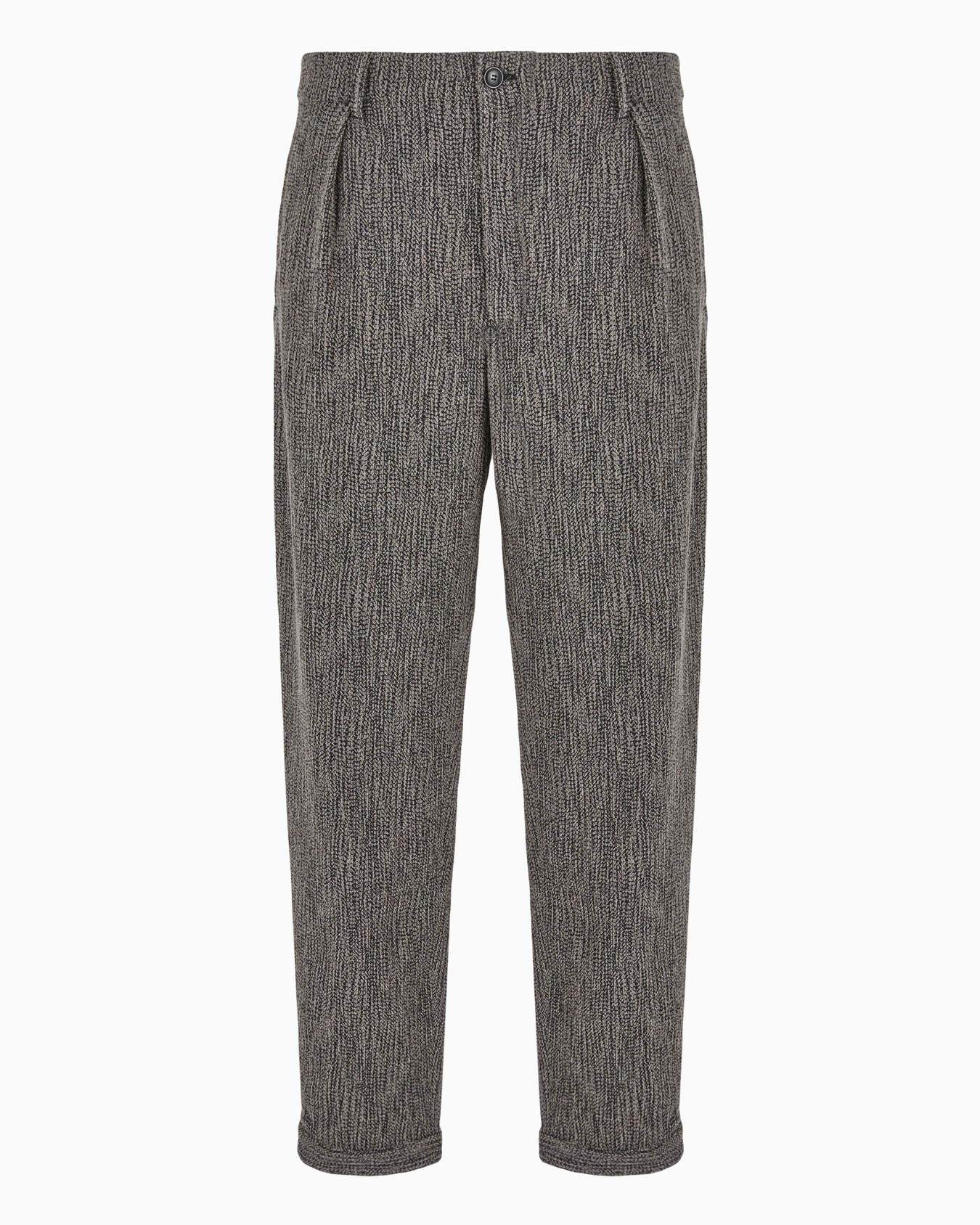 Pantalones con una pinza en paño de lana ligera Diapositiva 0