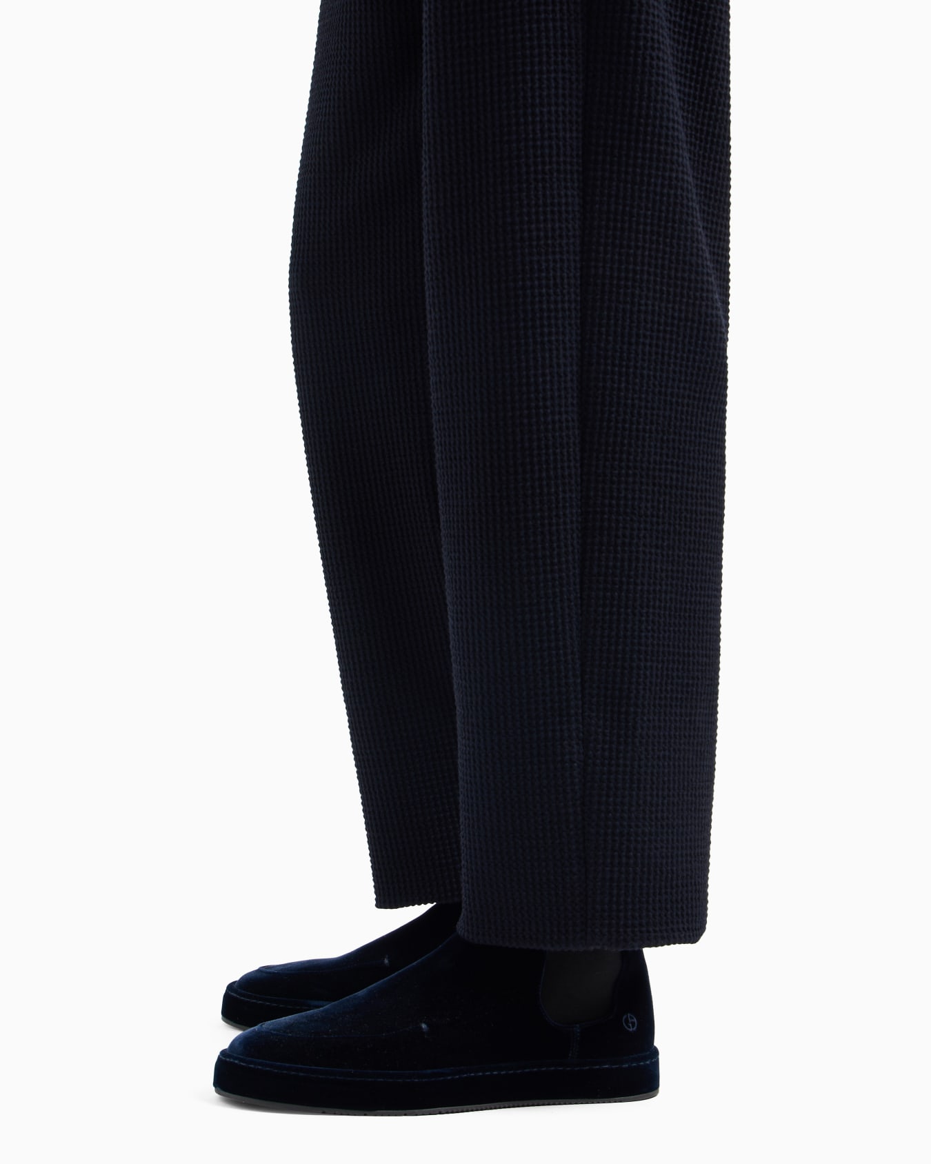 Pantalon sans pinces en jersey de mélange de laine Diapositive 5