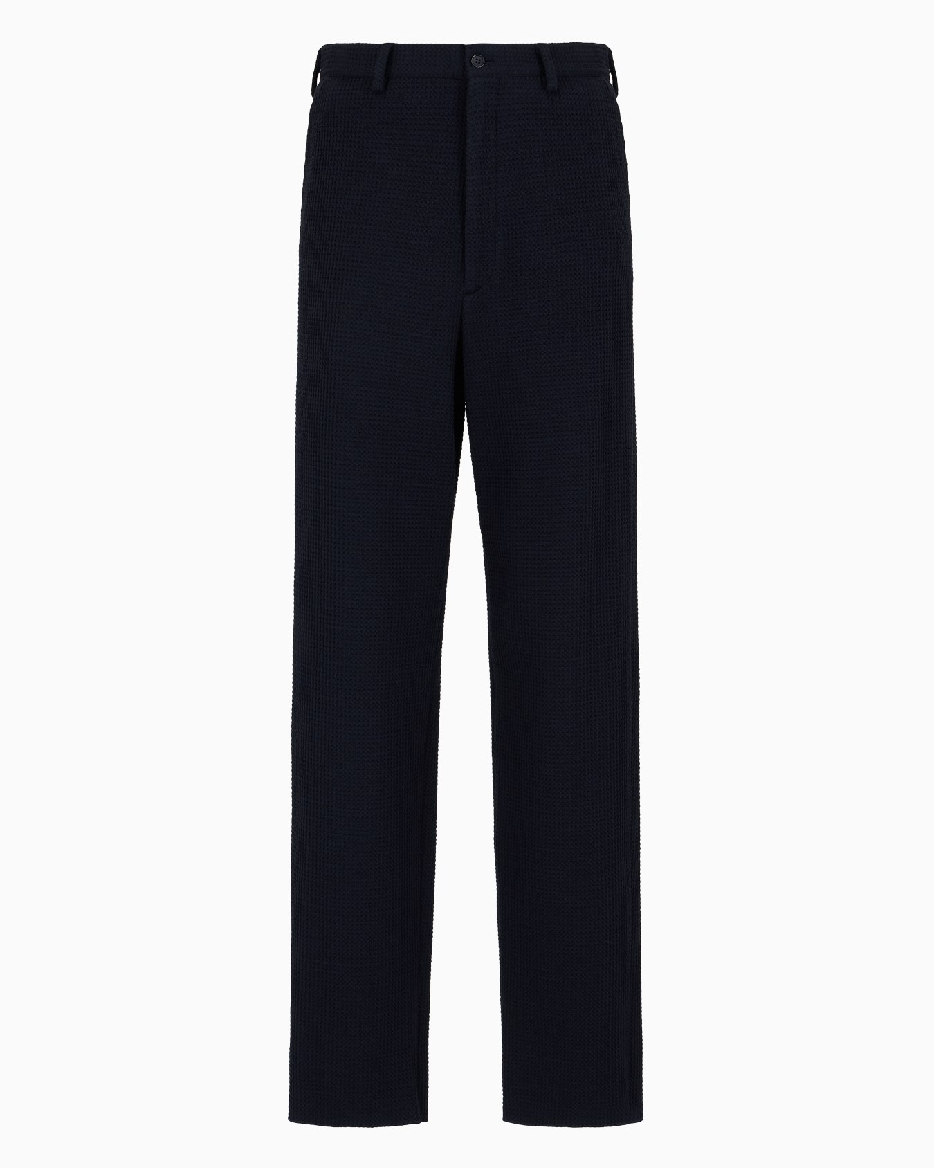 Pantalon sans pinces en jersey de mélange de laine Diapositive 0