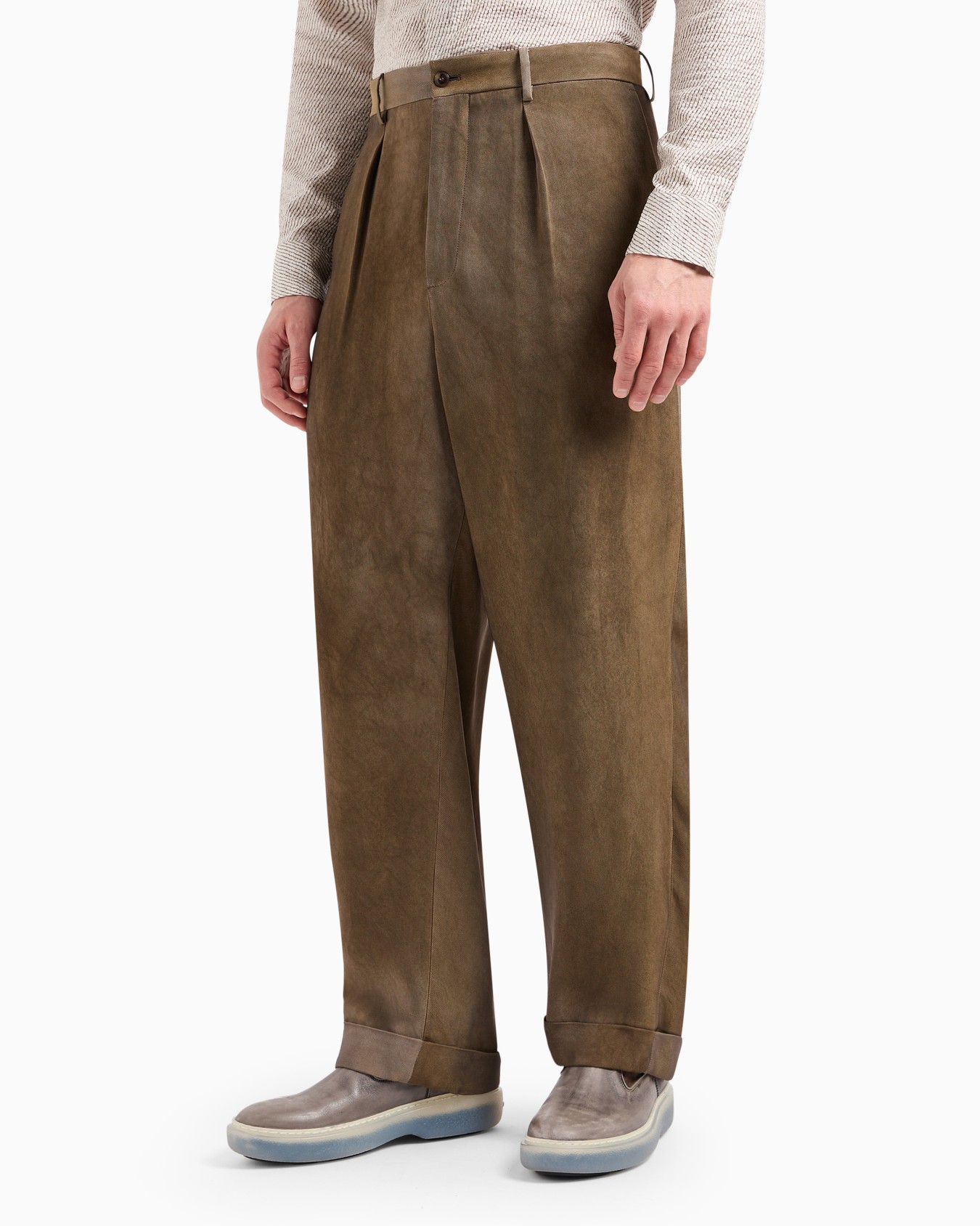 Pantalon à une pince en viscose Diapositive 2