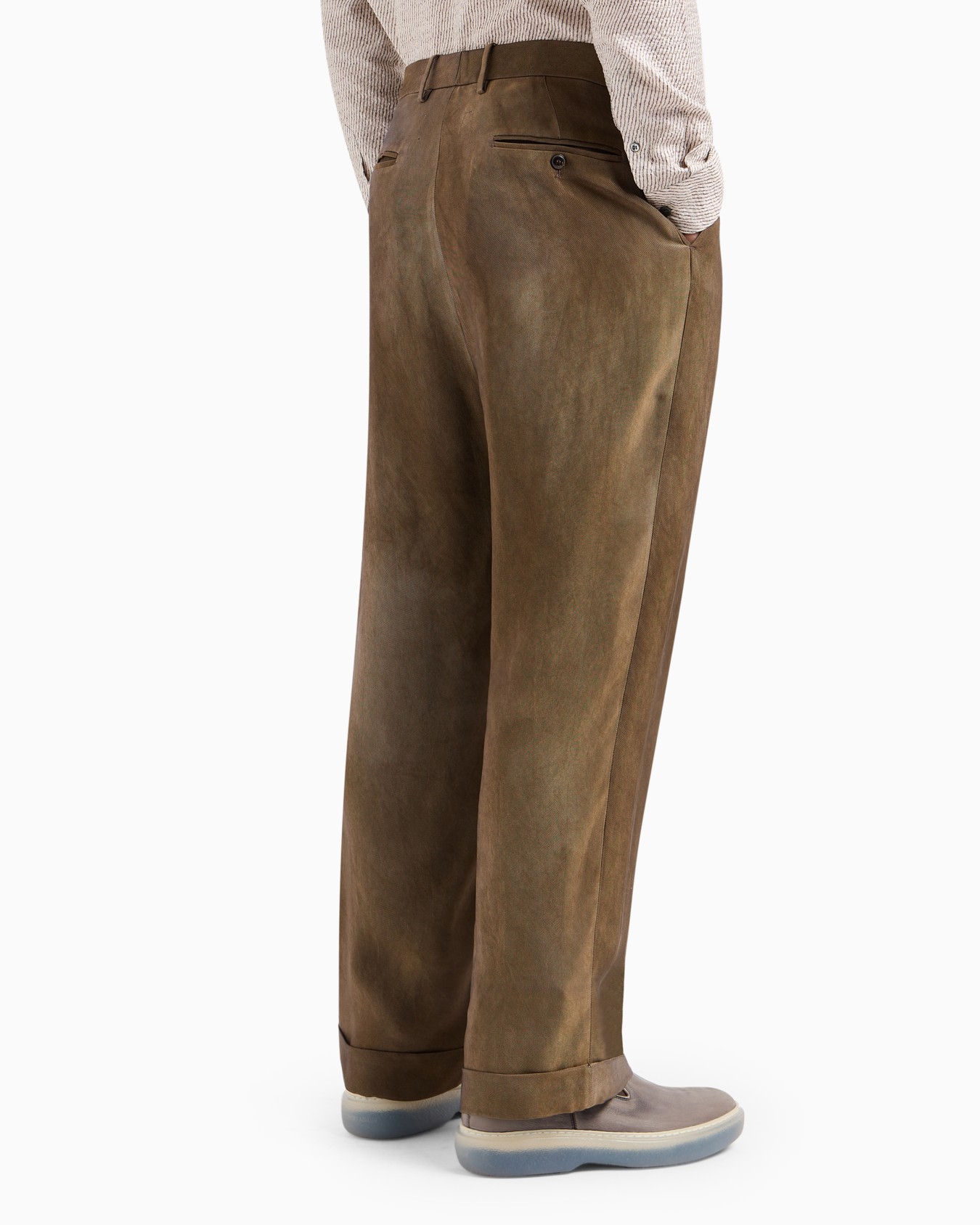 Pantalon à une pince en viscose Diapositive 3