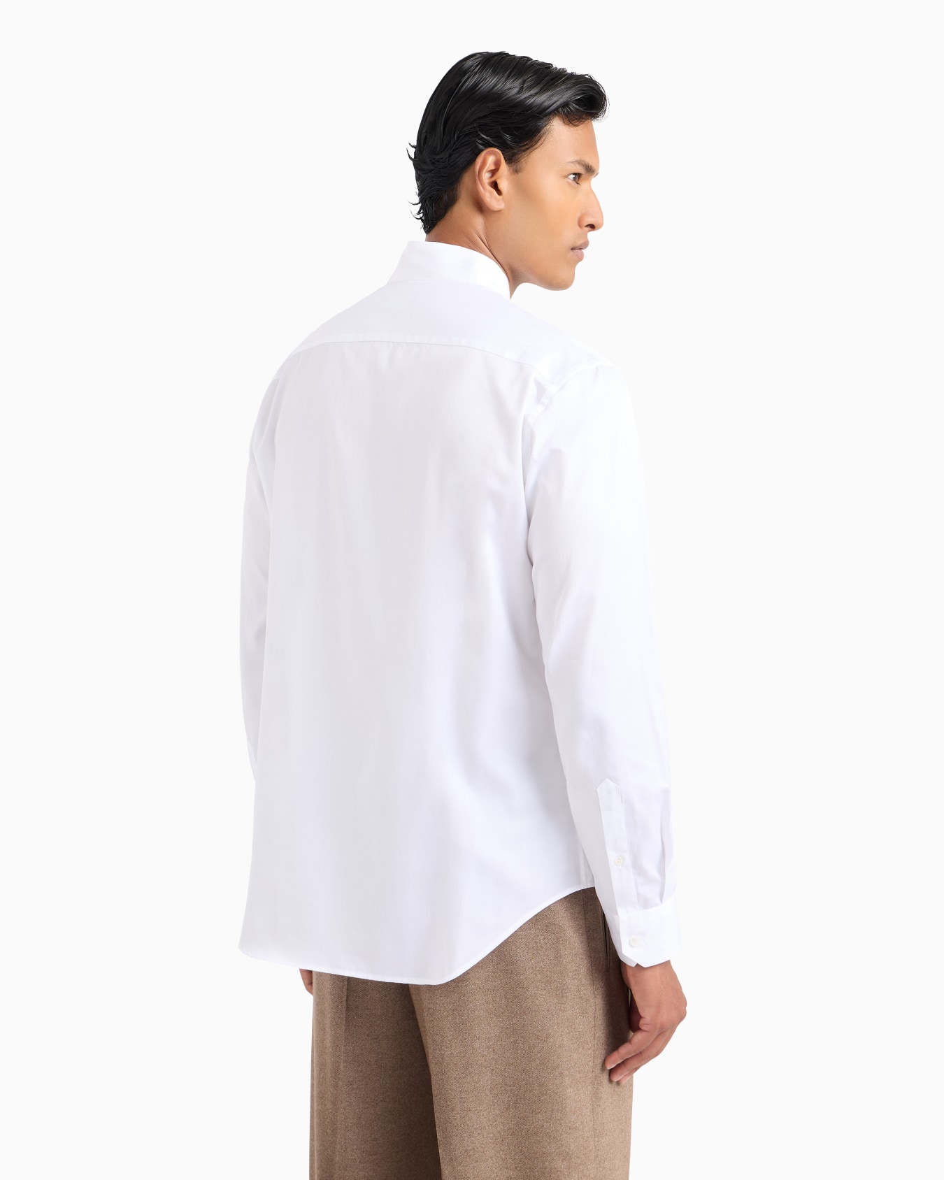 Chemise coupe classique en sergé de coton Diapositive 2