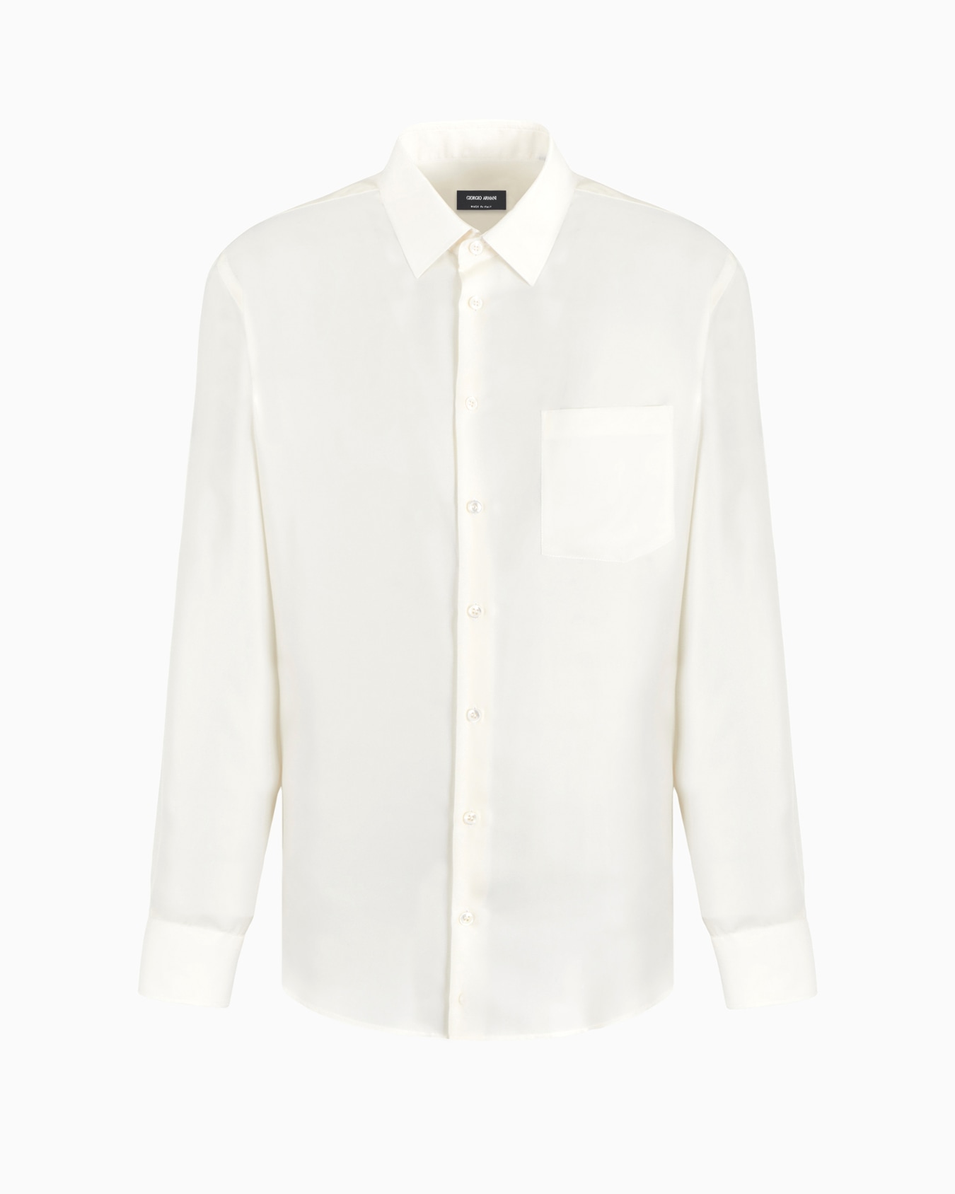Slim Fit Hemd aus Seiden-Twill Folie 0