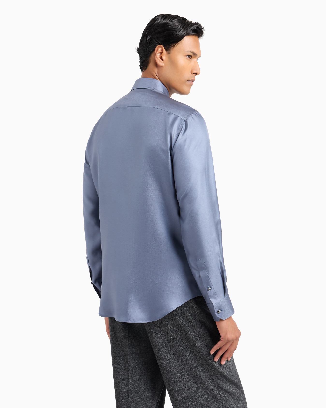Slim Fit Hemd aus Seiden-Twill Folie 2