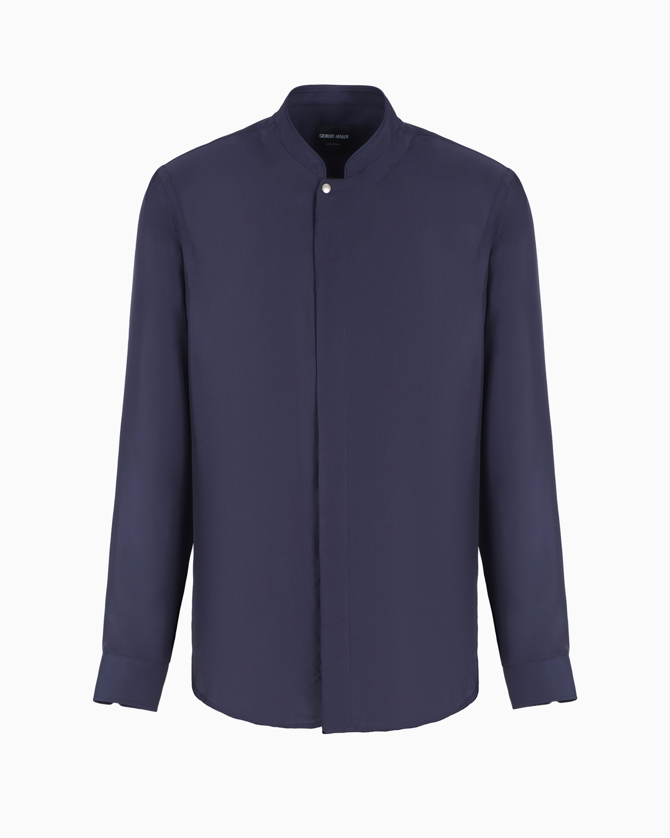 Regular-fit shirt in silk twill Slide 0