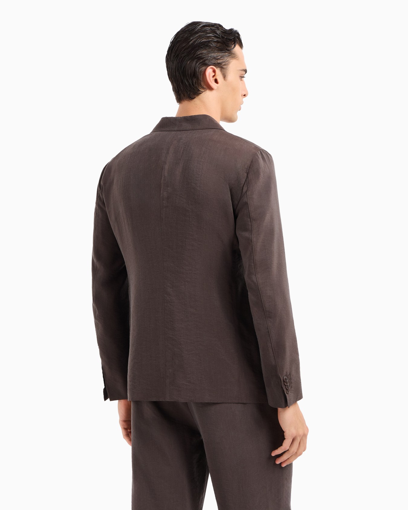 Upton Line single-breasted jacket in washed silk Slide 2