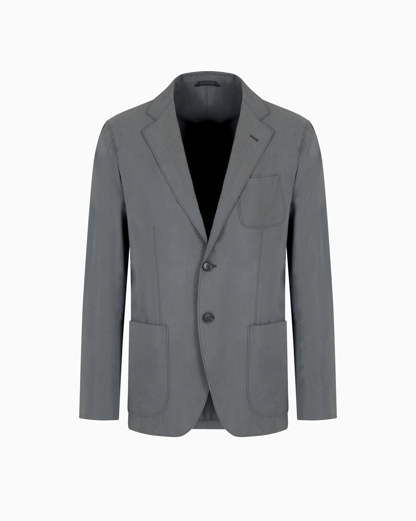 Upton Line single-breasted jacket in washed silk Slide 0