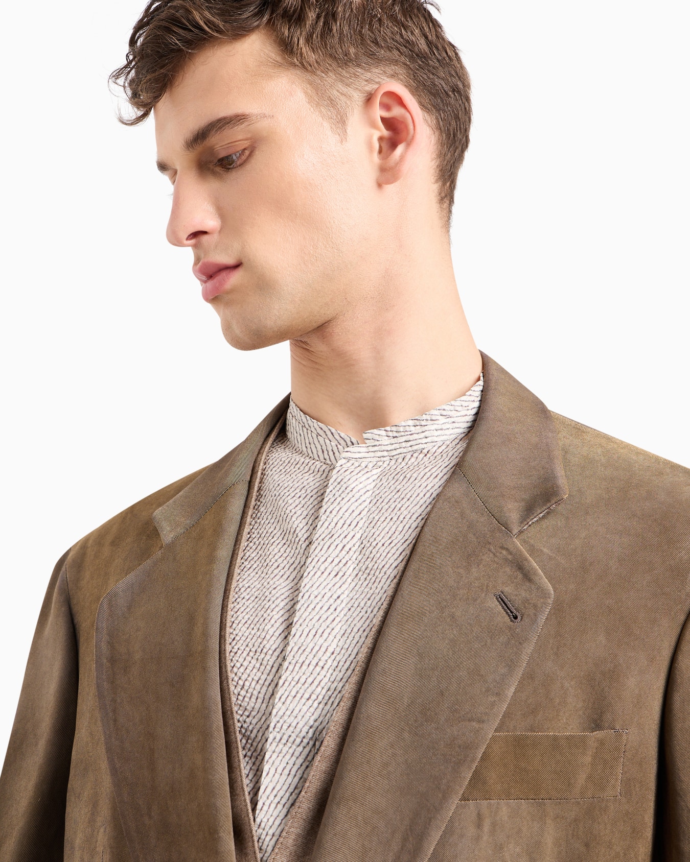 Heritage Line single-breasted viscose jacket Slide 5