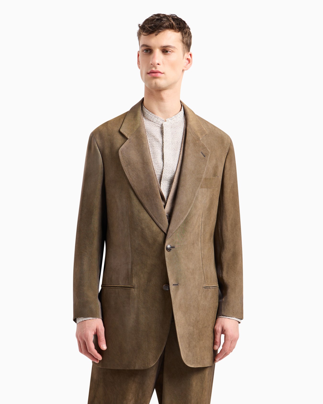 Heritage Line single-breasted viscose jacket Slide 2