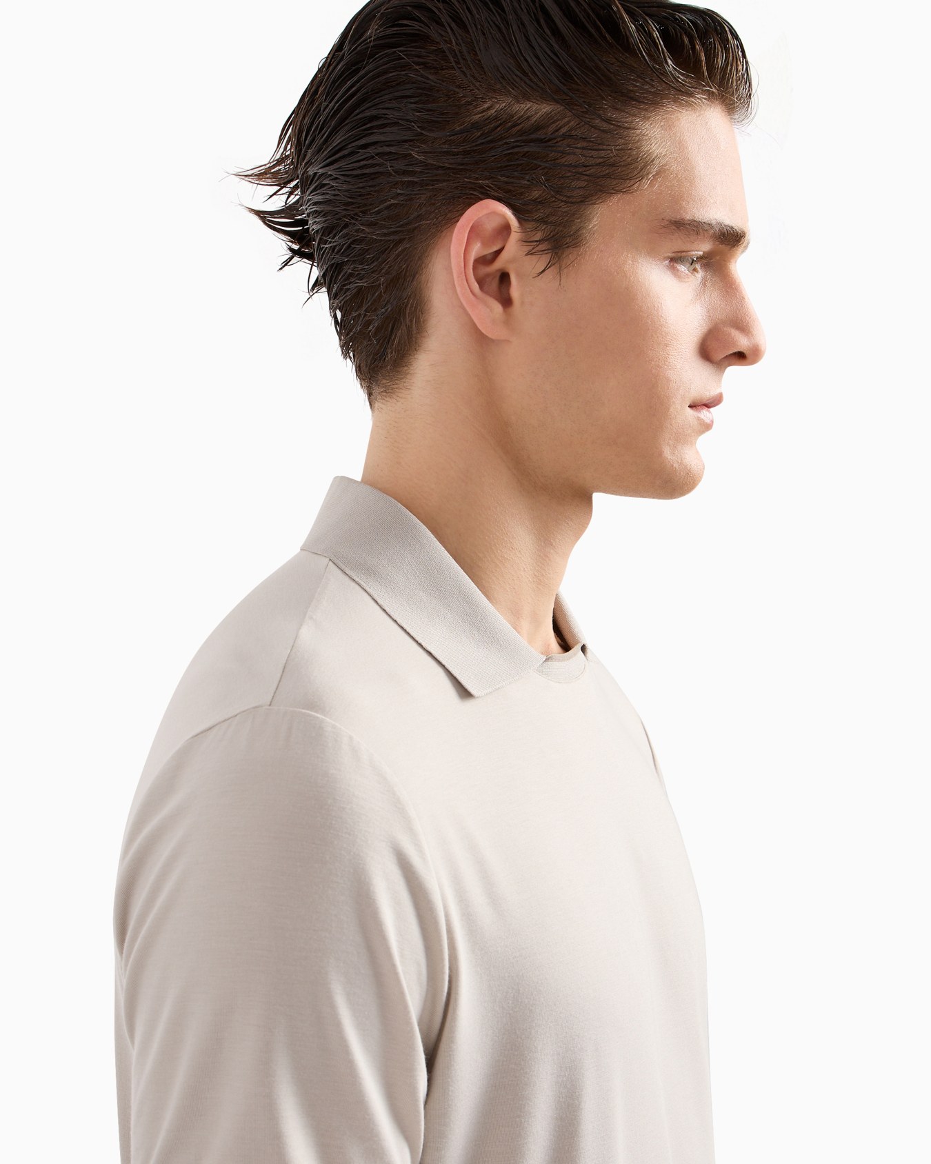 ASV short-sleeved viscose-jersey polo shirt Slide 4