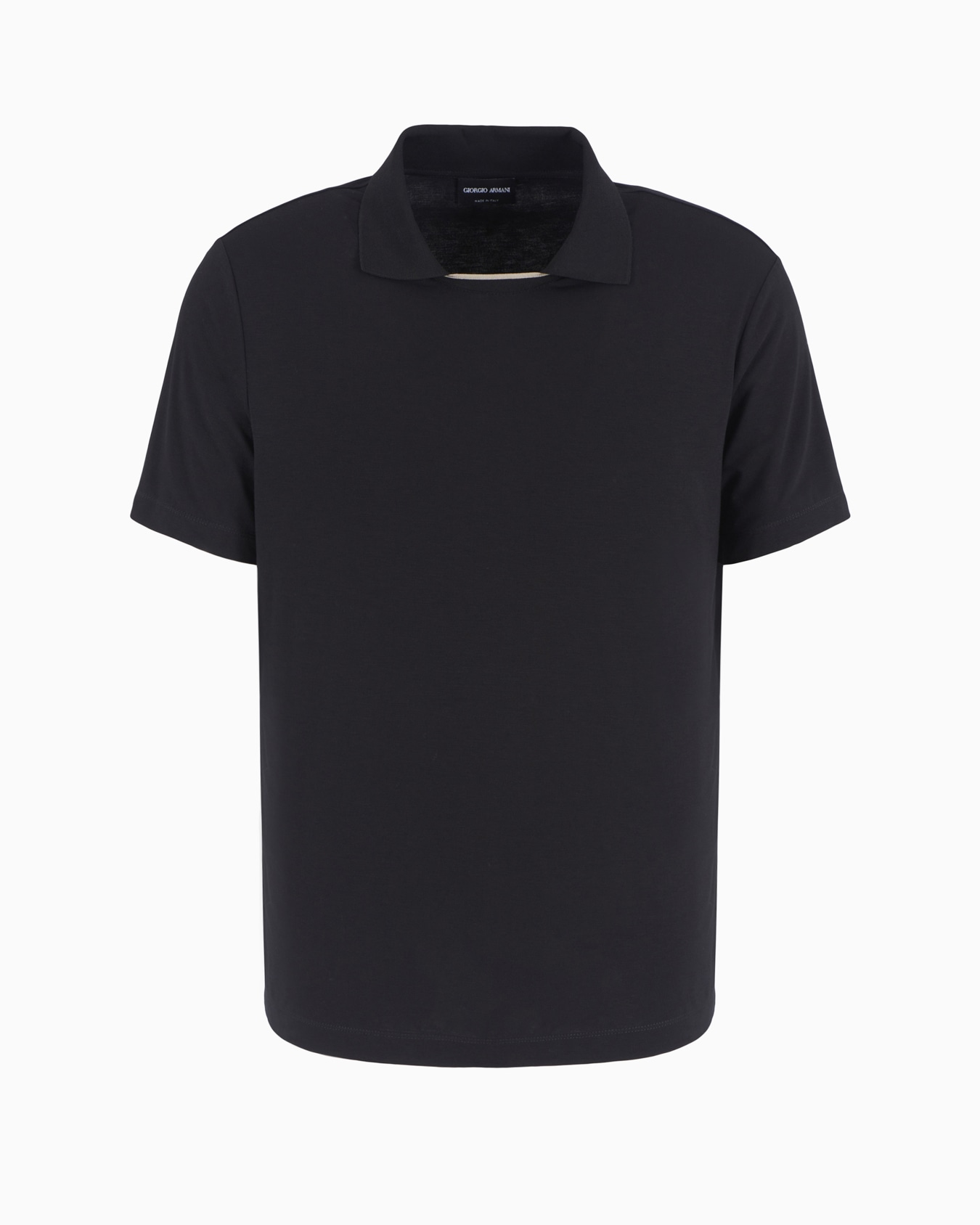 ASV short-sleeved viscose-jersey polo shirt Slide 0