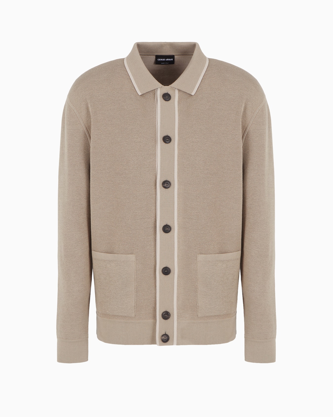 Cardigan en coton, soie et cachemire Diapositive 0