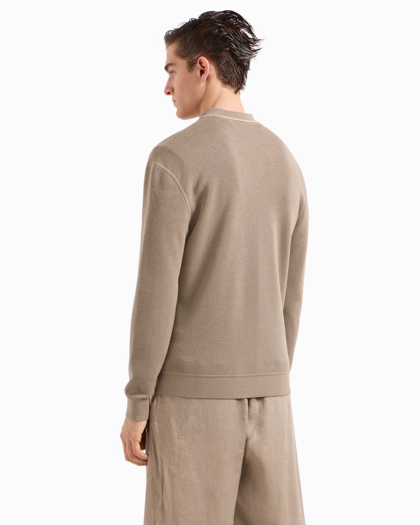 Cardigan en coton, soie et cachemire Diapositive 2