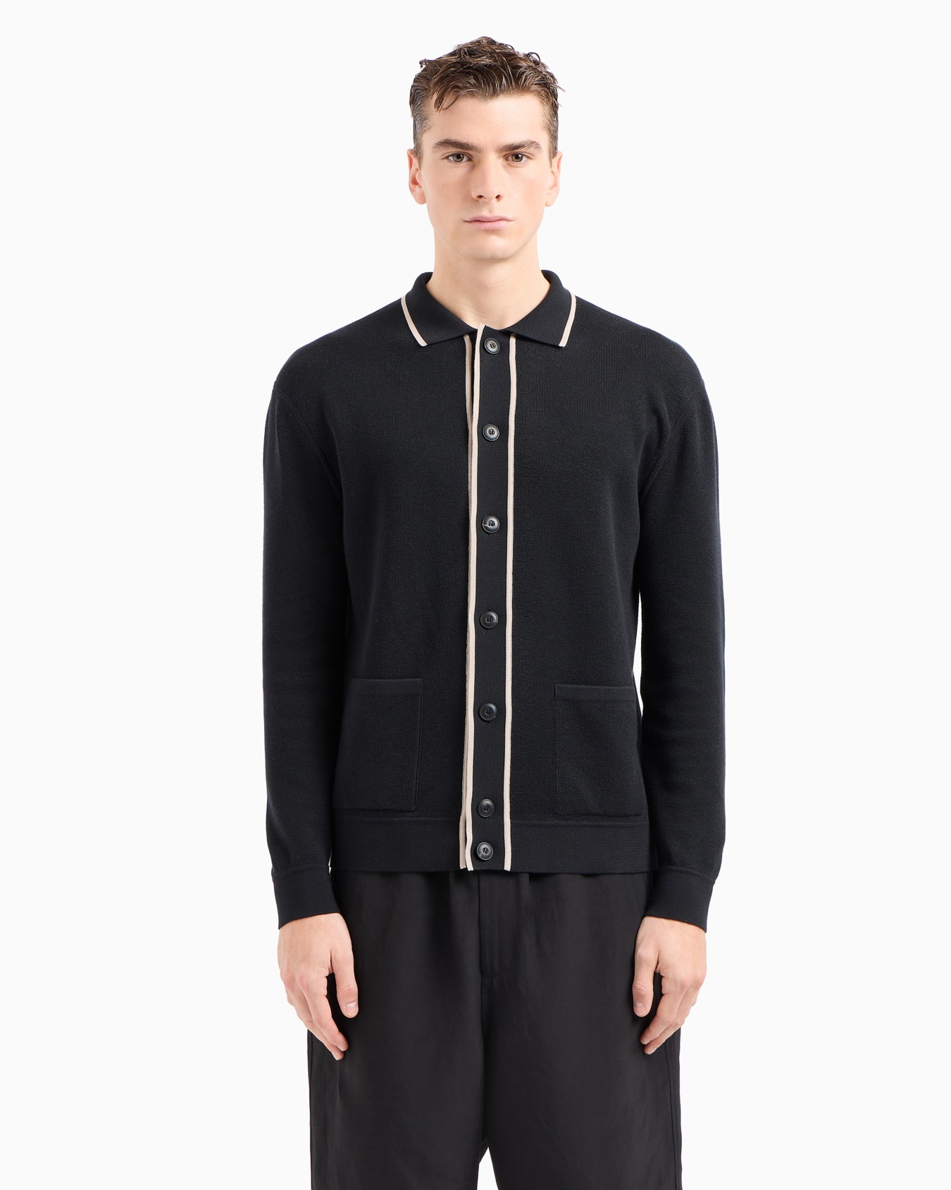 Cotton, silk and cashmere cardigan Slide 2