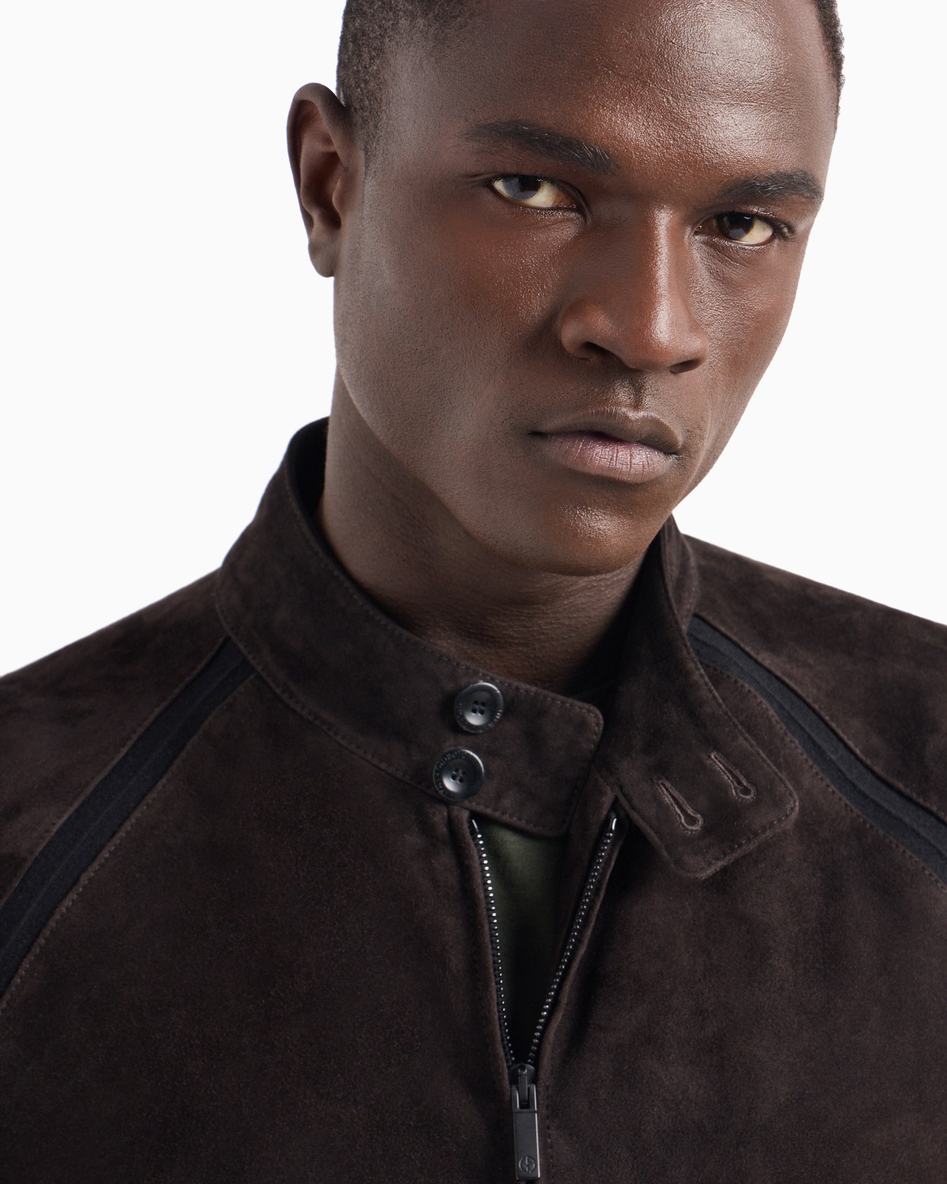 Blouson mit Reißverschluss aus Lamm-Veloursleder Folie 4