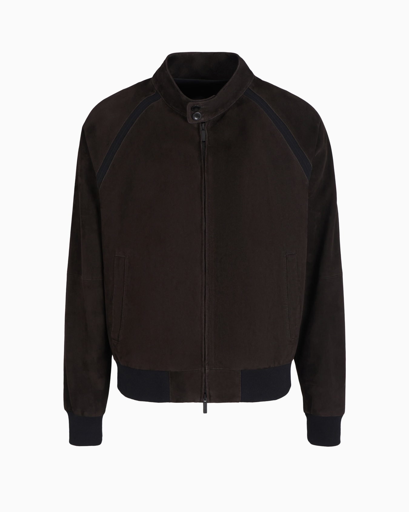 Lambskin suede zipped blouson Slide 0
