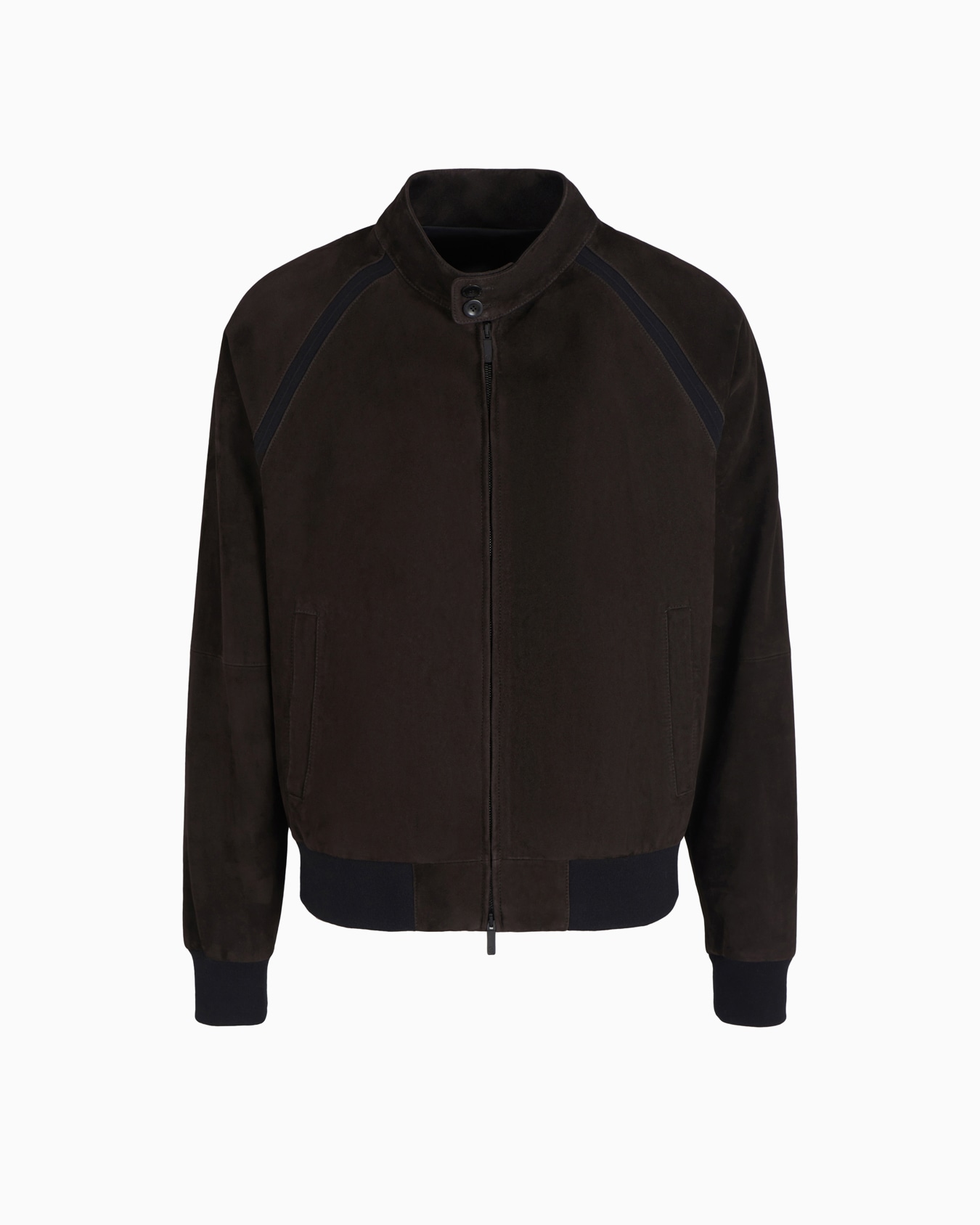 Blouson mit Reißverschluss aus Lamm-Veloursleder Folie 0