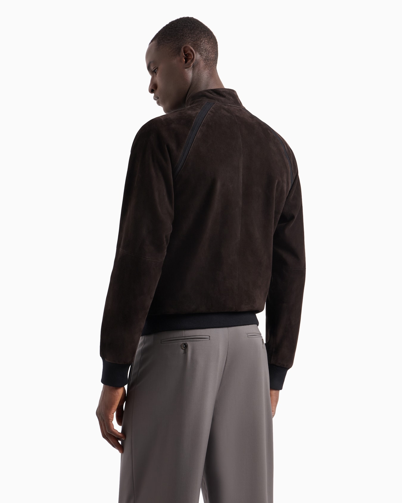 Blouson mit Reißverschluss aus Lamm-Veloursleder Folie 2